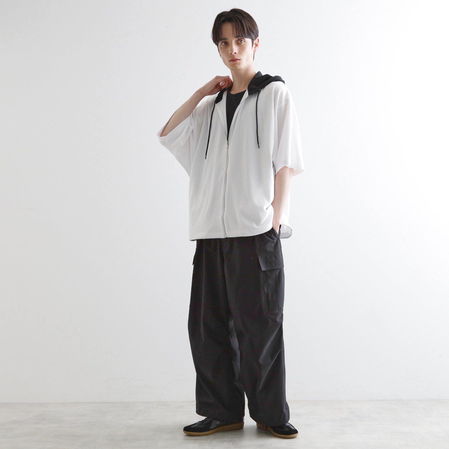 tk.TAKEO KIKUCHI「ドルマンジップパーカ」|パーカー|