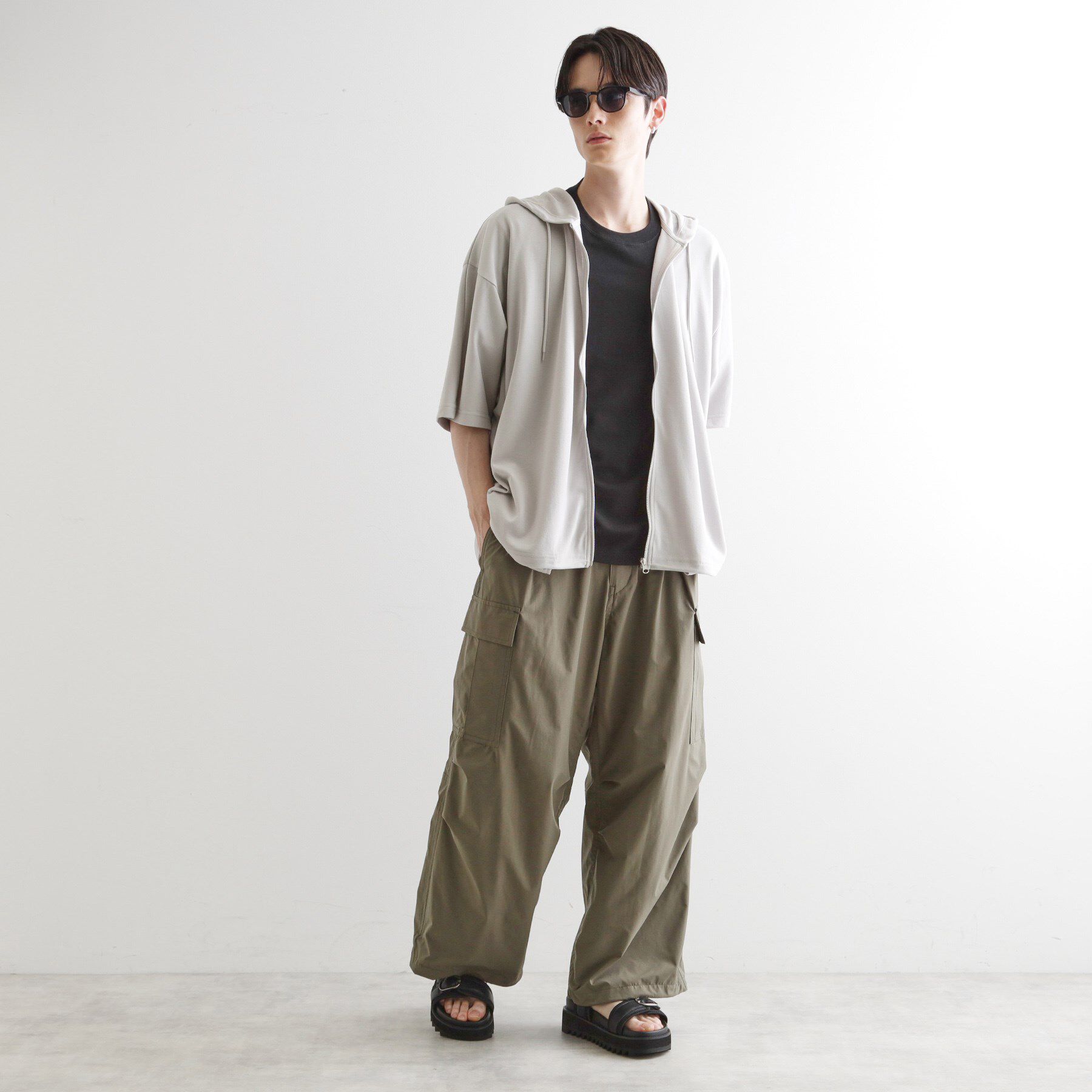 tk.TAKEO KIKUCHI「ドルマンジップパーカ」|パーカー|