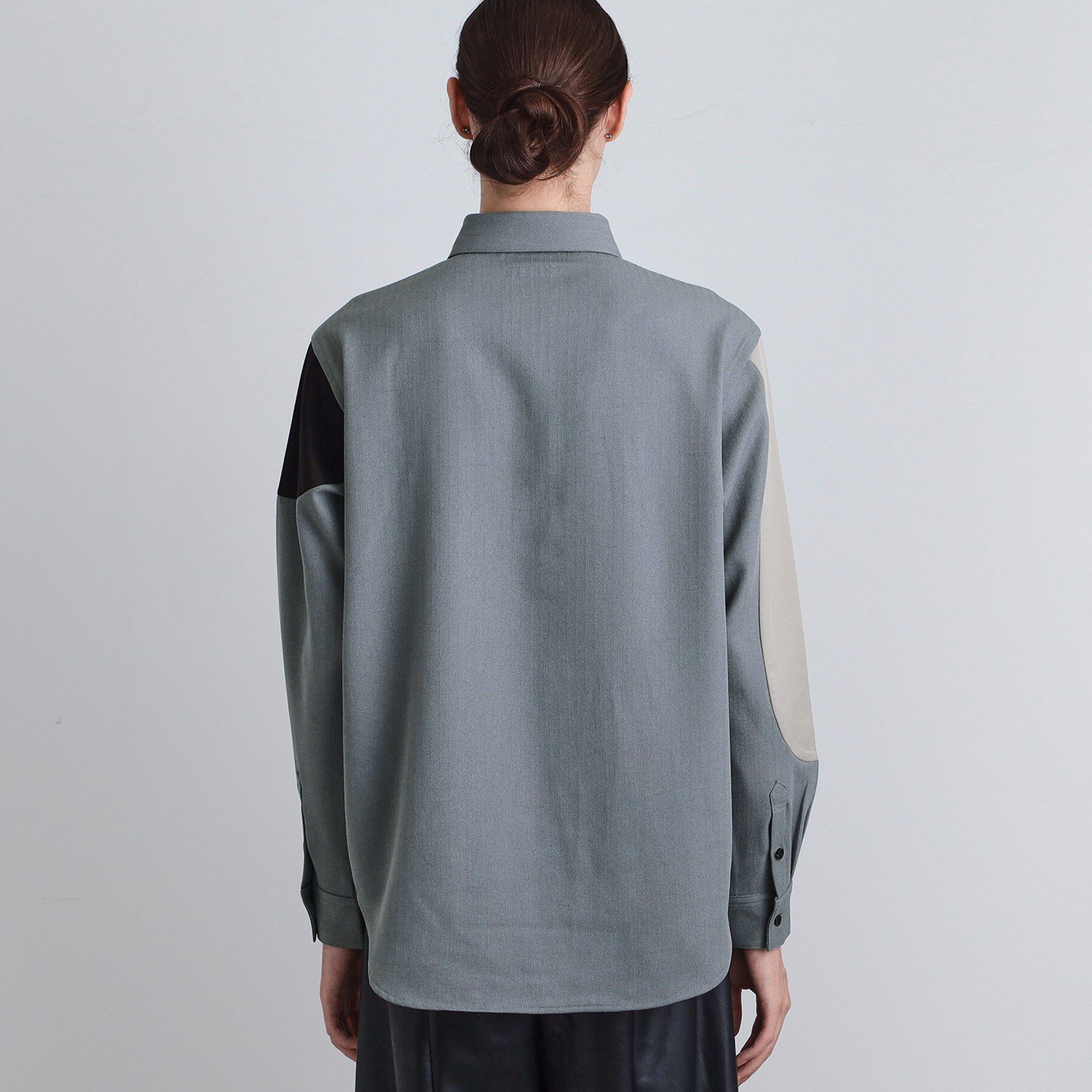 tk.TAKEO KIKUCHI「ヘリンボーンカーブスイッチシャツ」|シャツ・ブラウス|