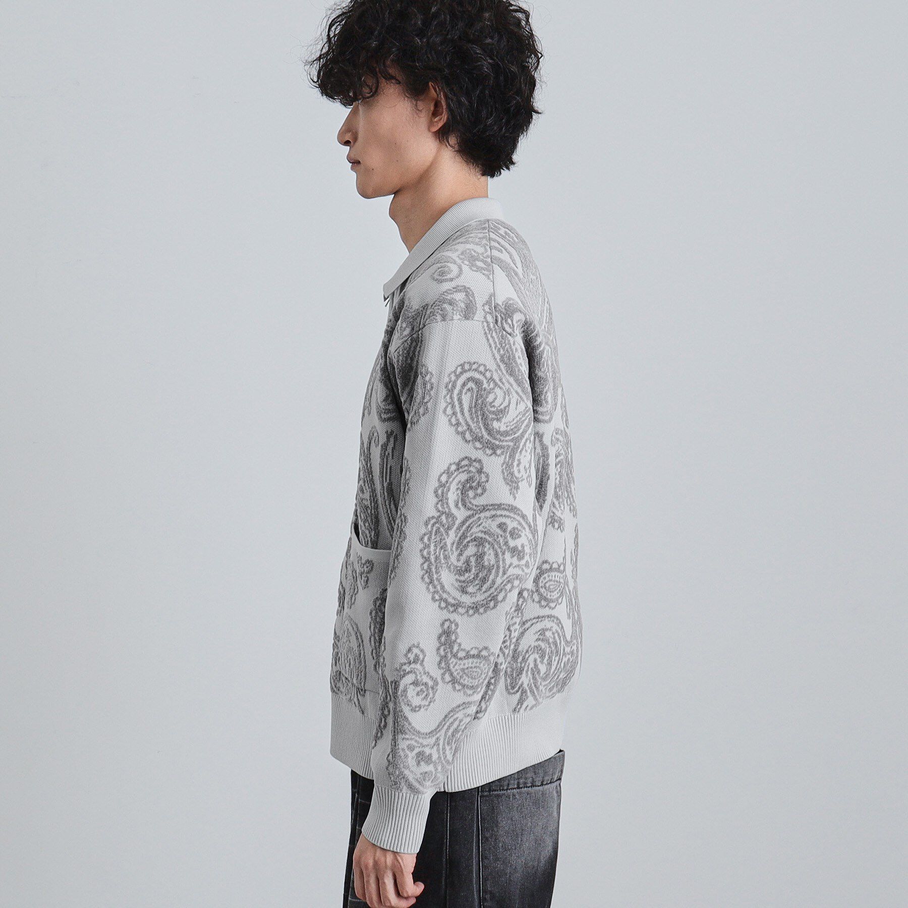 tk.TAKEO KIKUCHI「【洗える】ペイズリージップカーディガン」|カーディガン|
