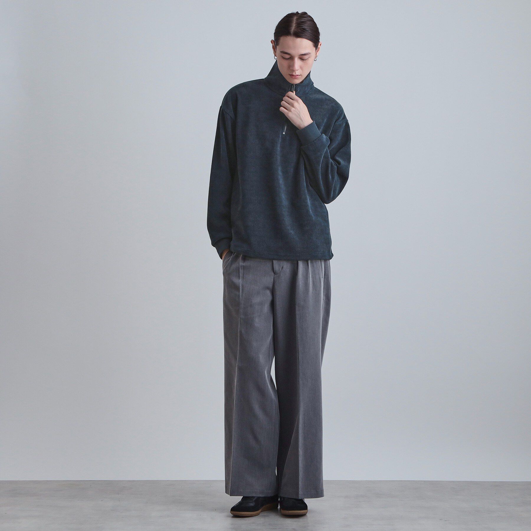 tk.TAKEO KIKUCHI「コーデュロイハーフジップ」|Tシャツ・カットソー|