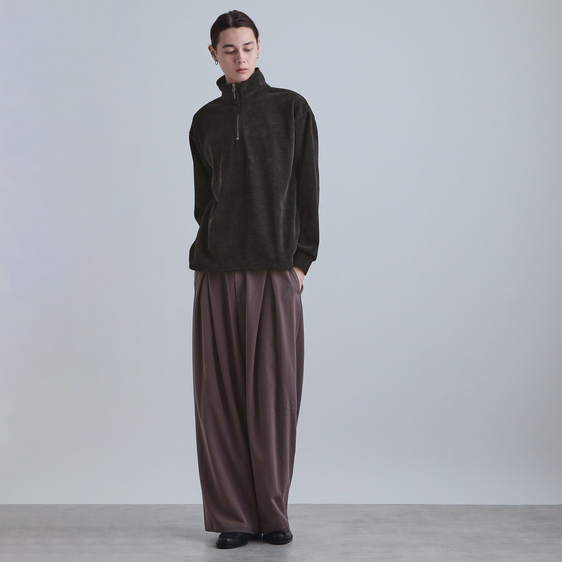 tk.TAKEO KIKUCHI「コーデュロイハーフジップ」|Tシャツ・カットソー|