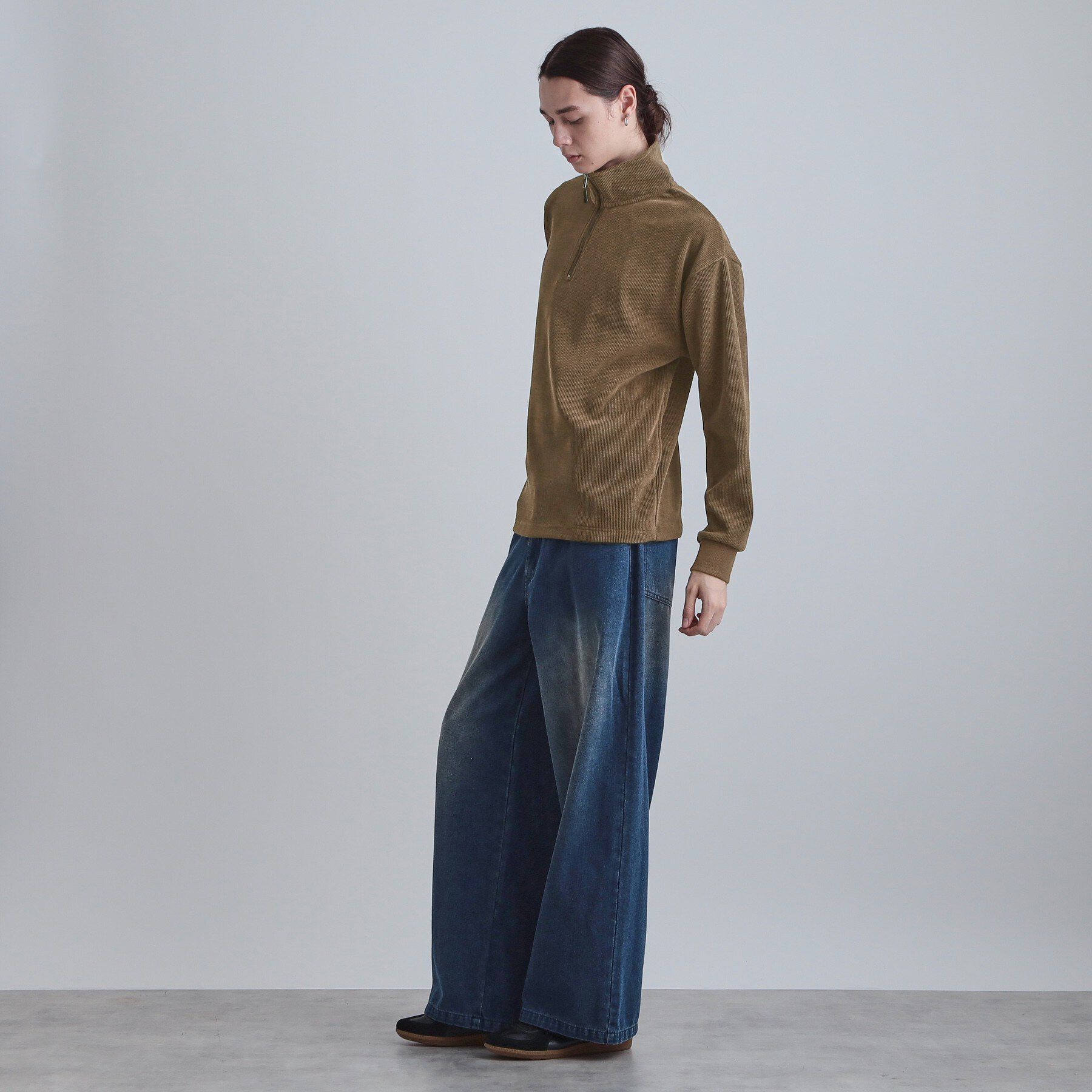 tk.TAKEO KIKUCHI「コーデュロイハーフジップ」|Tシャツ・カットソー|