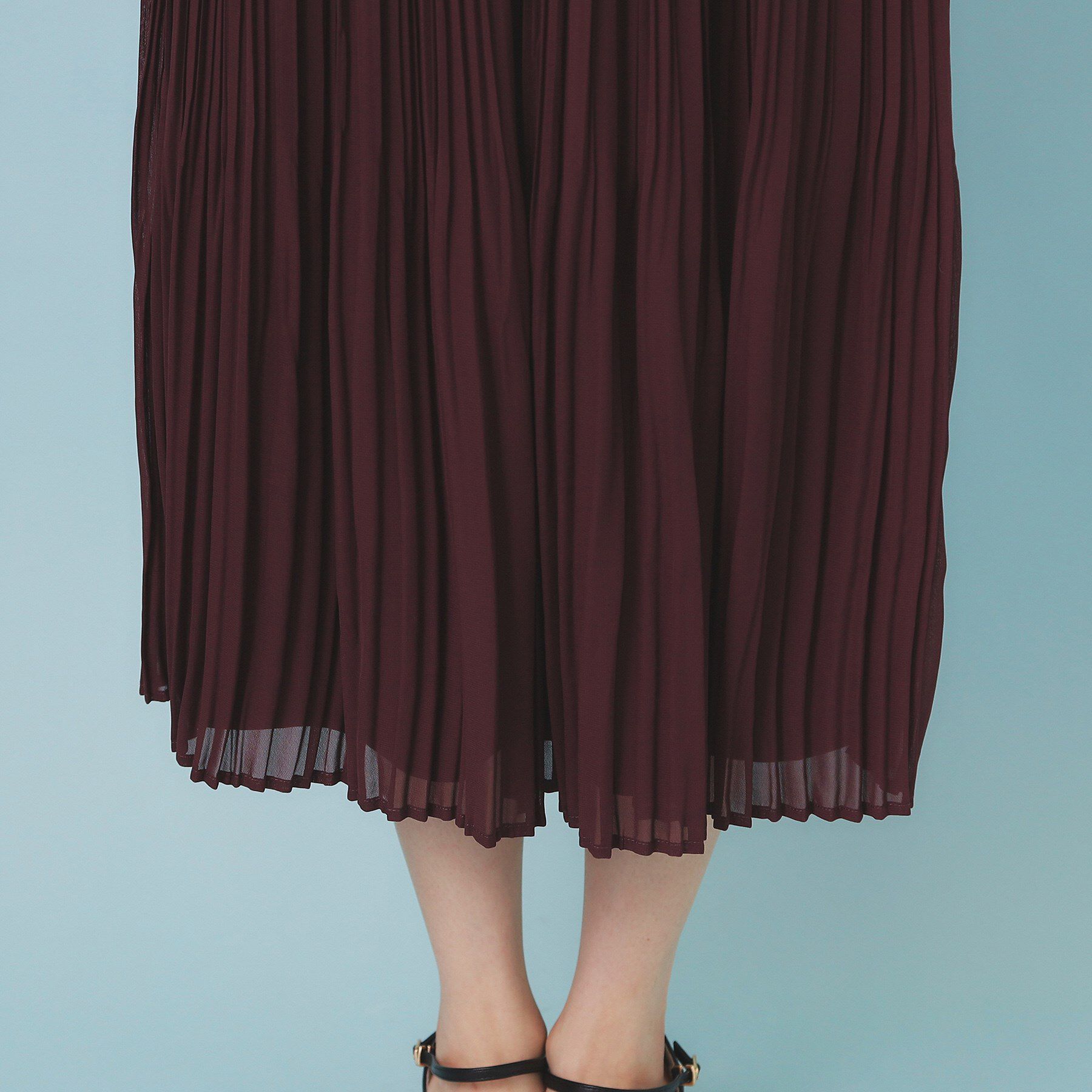 index「刺繍デザインドッキングプリーツワンピース【洗濯機OK】」|ワンピース|