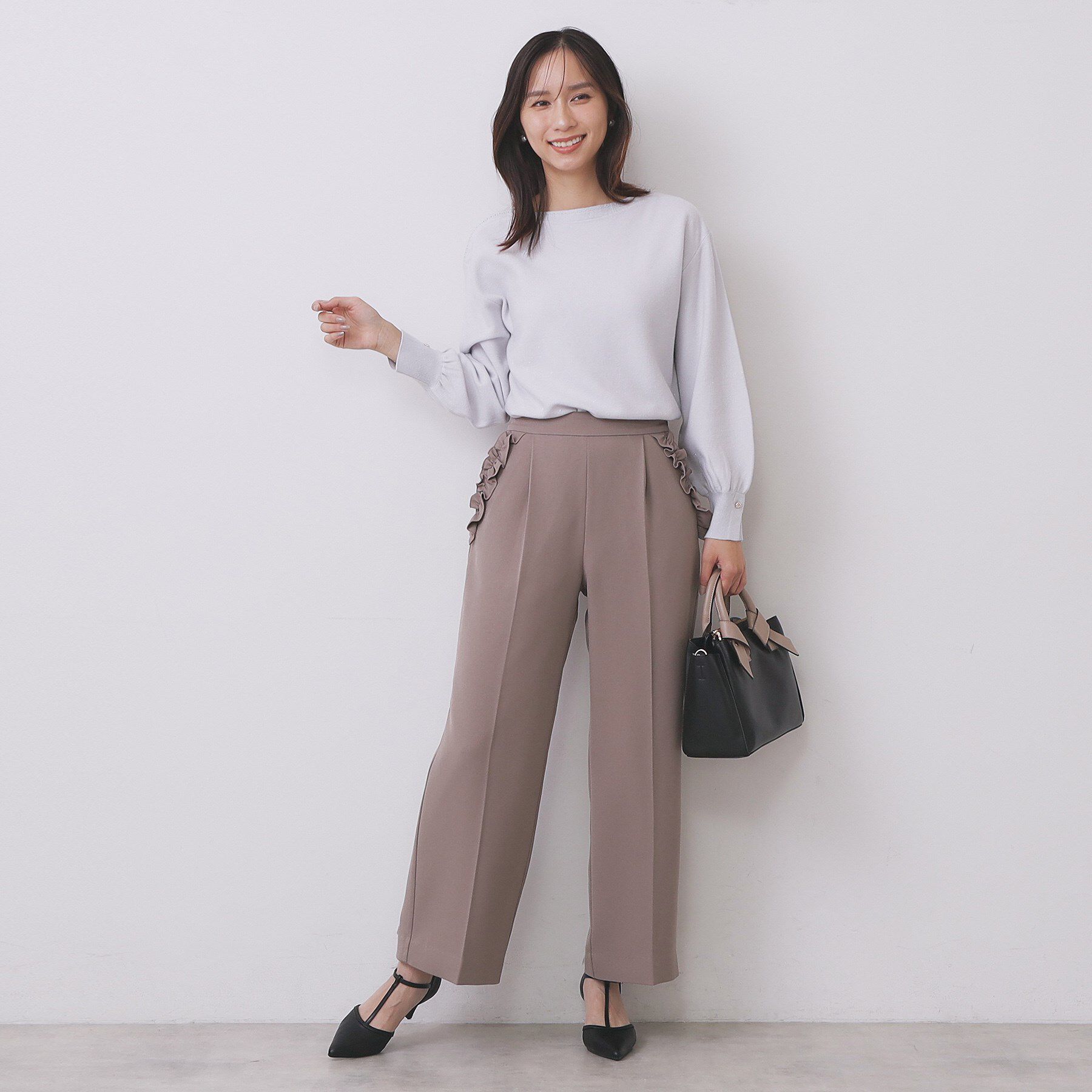 index「ラメガーター編みボートネックニット【洗濯機OK】《8col/XS～LL》」|ニット・セーター|