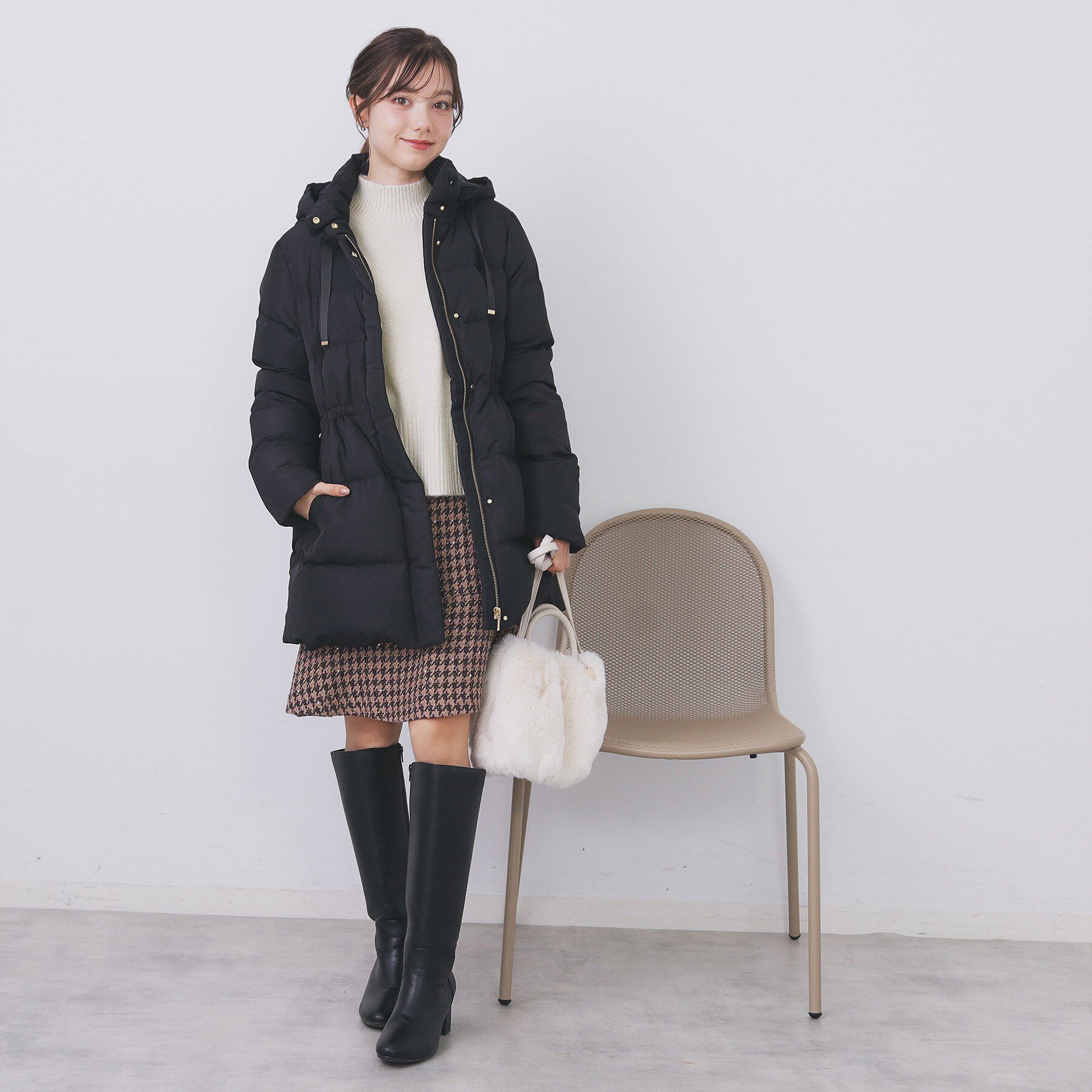 index「選べる2丈 ハイネックカラーミックスラメニット【洗濯機OK】」|ニット・セーター|