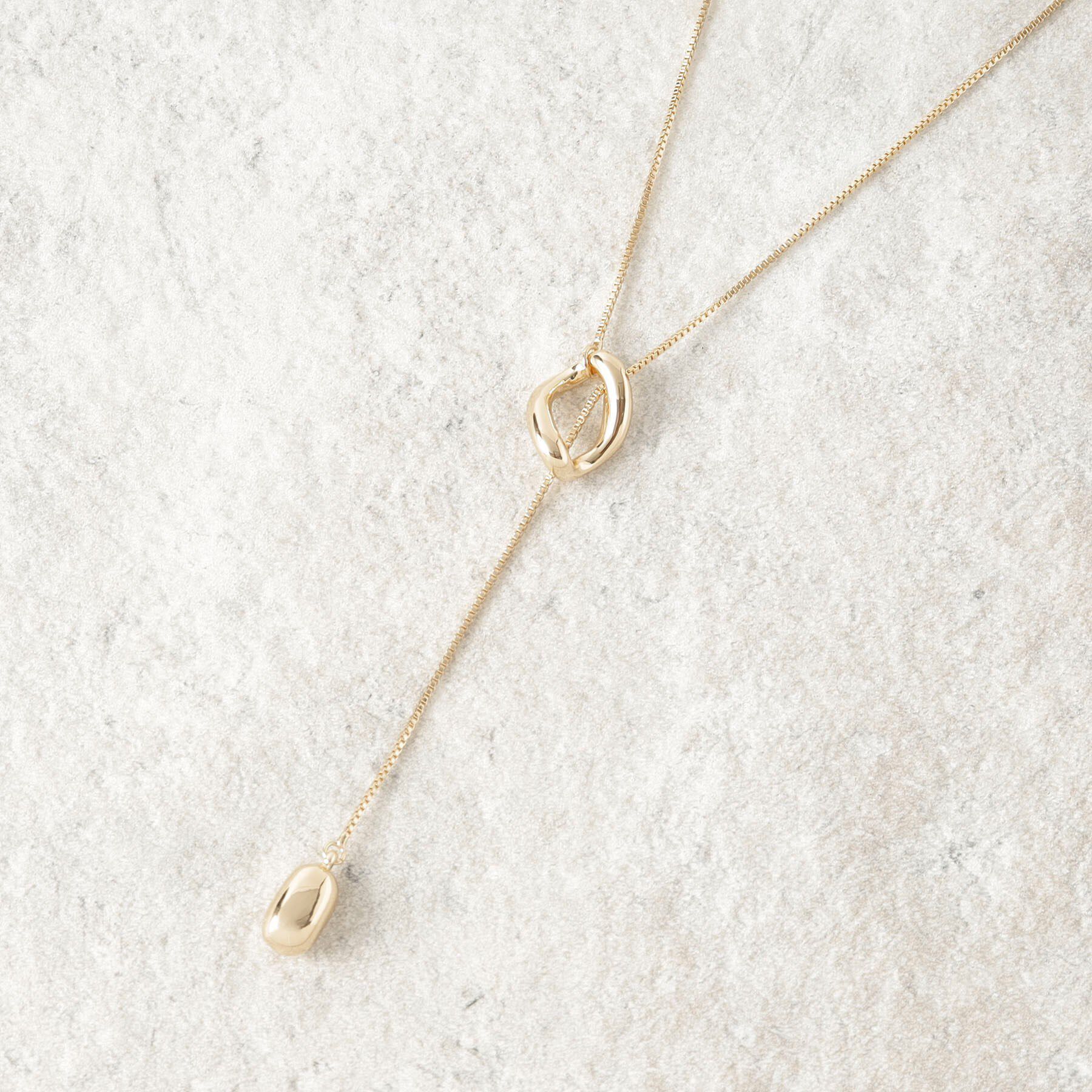 OPAQUE.CLIP「Y字リングスライドネックレス」|ネックレス|