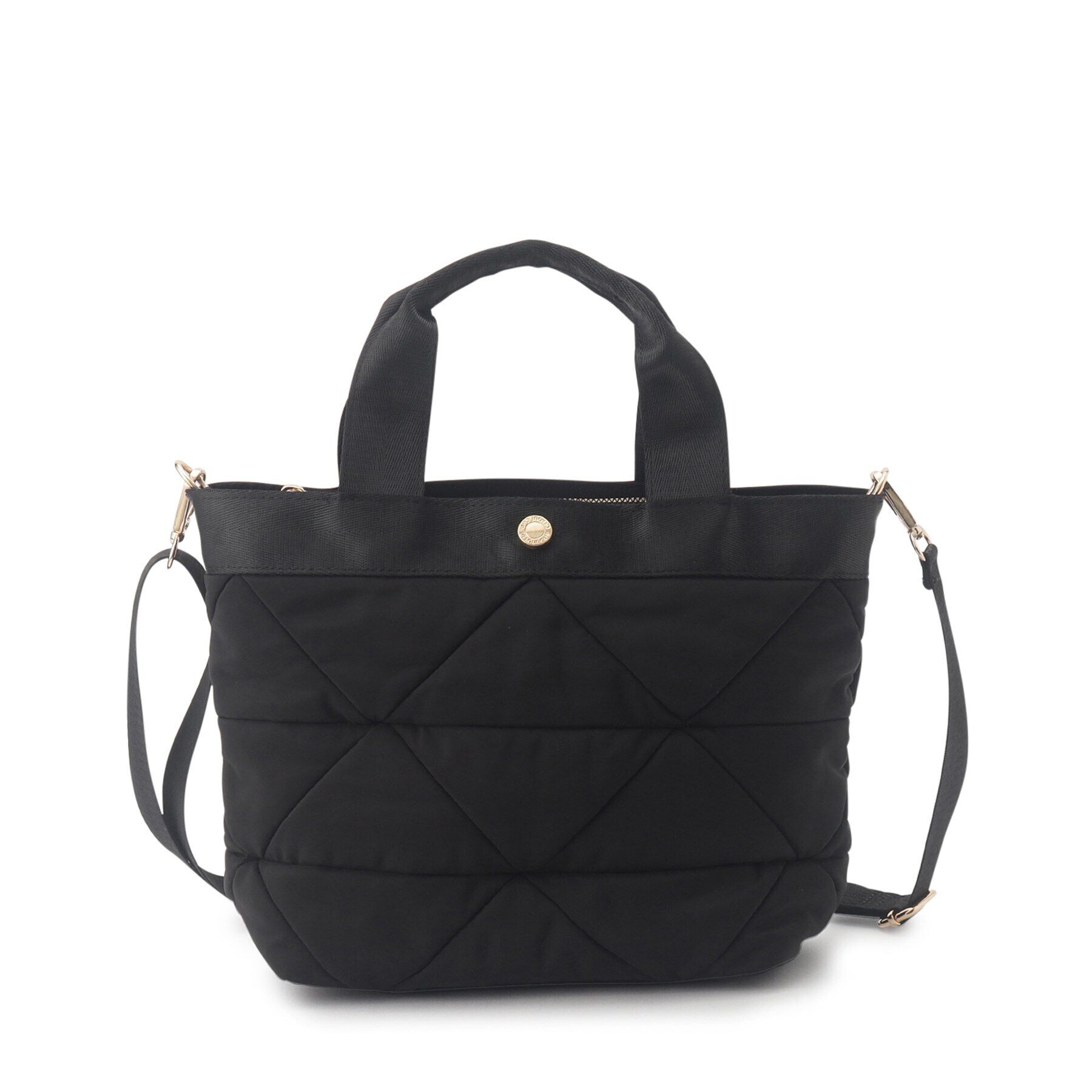 OPAQUE.CLIP「【2WAY】トライアングルミドルトートバッグ」|トートバッグ|ブラック(019)