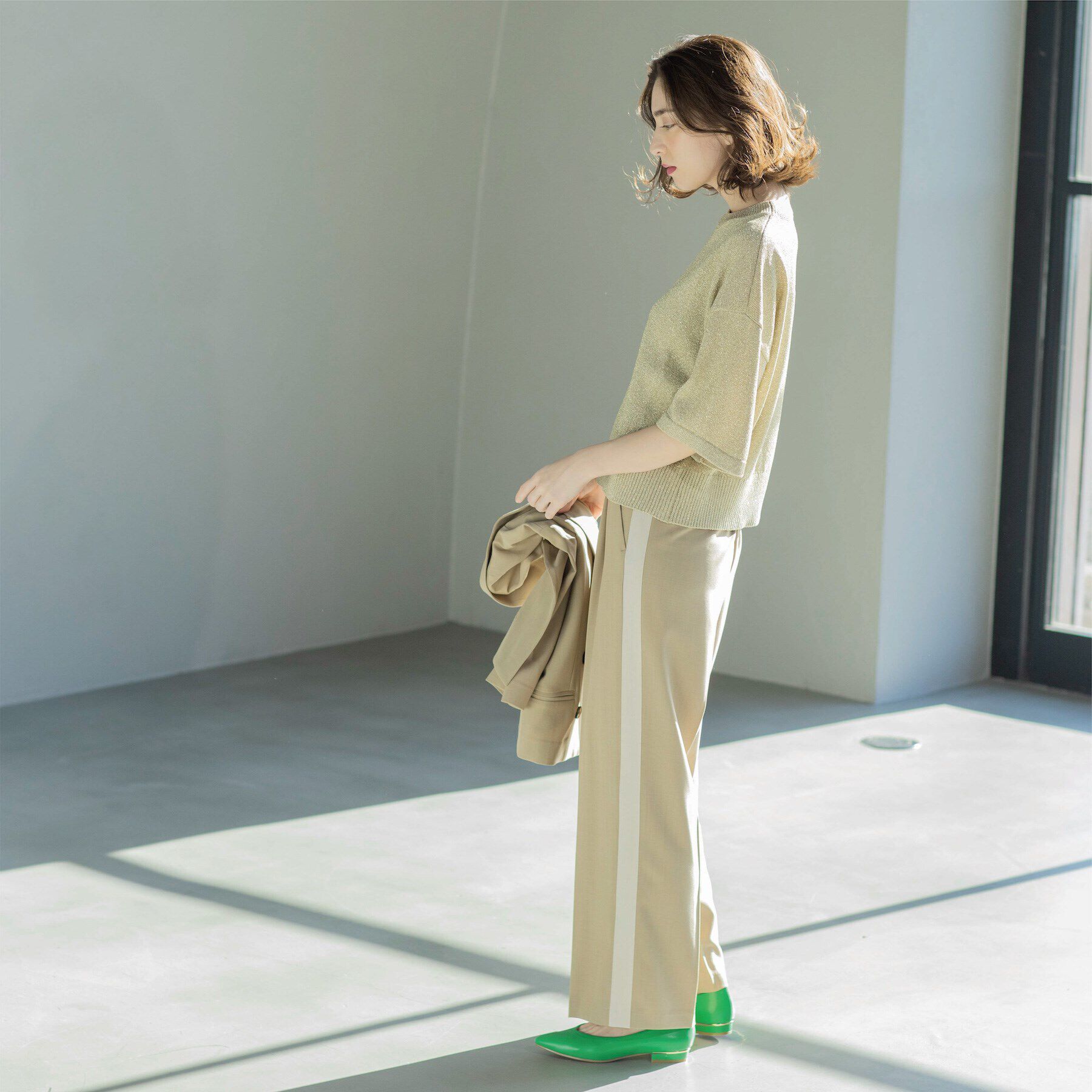 OPAQUE.CLIP「サイドラインパンツ」|その他|