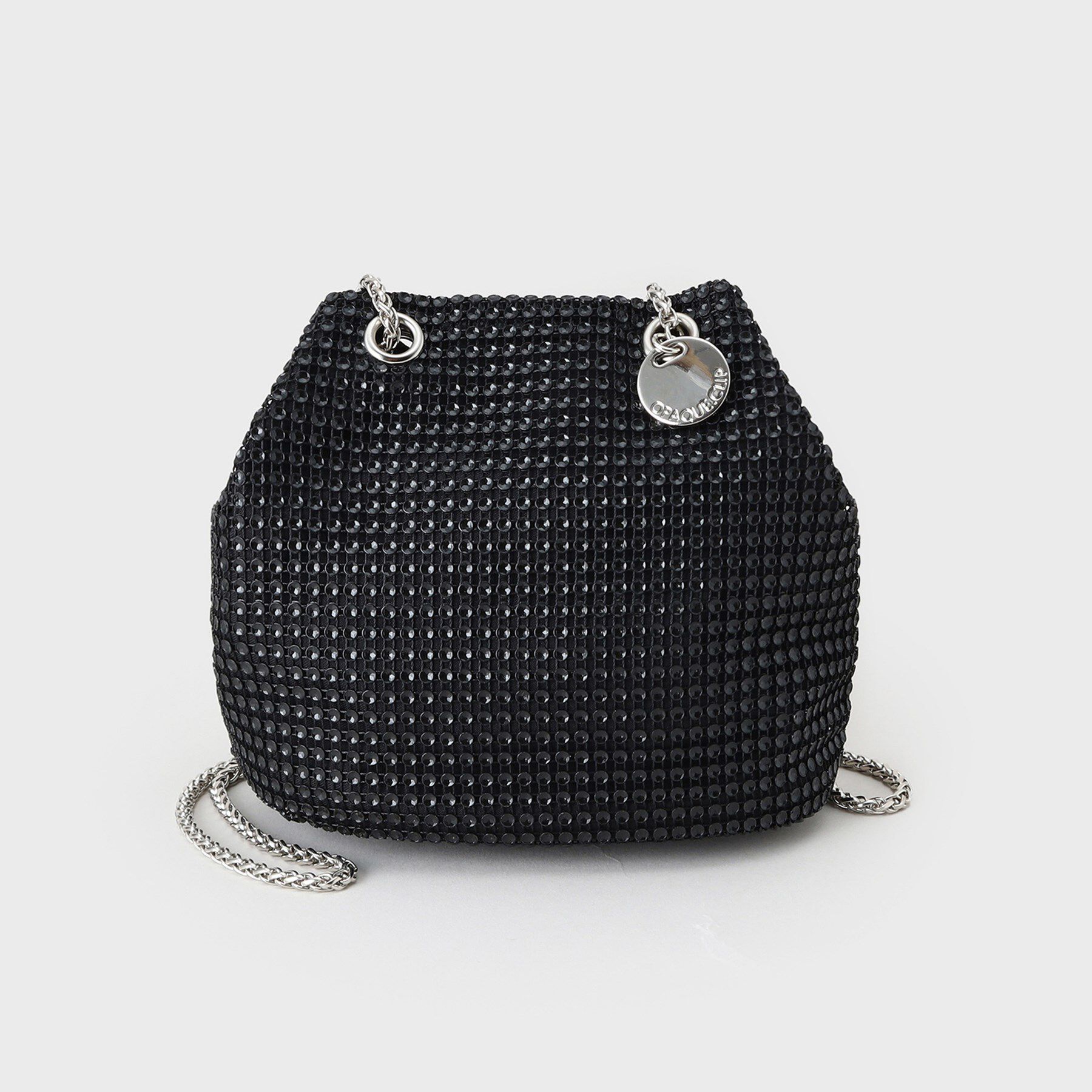 OPAQUE.CLIP「【6色展開】シャイニー素材巾着ミニショルダーバッグ」|ショルダー・メッセンジャー|