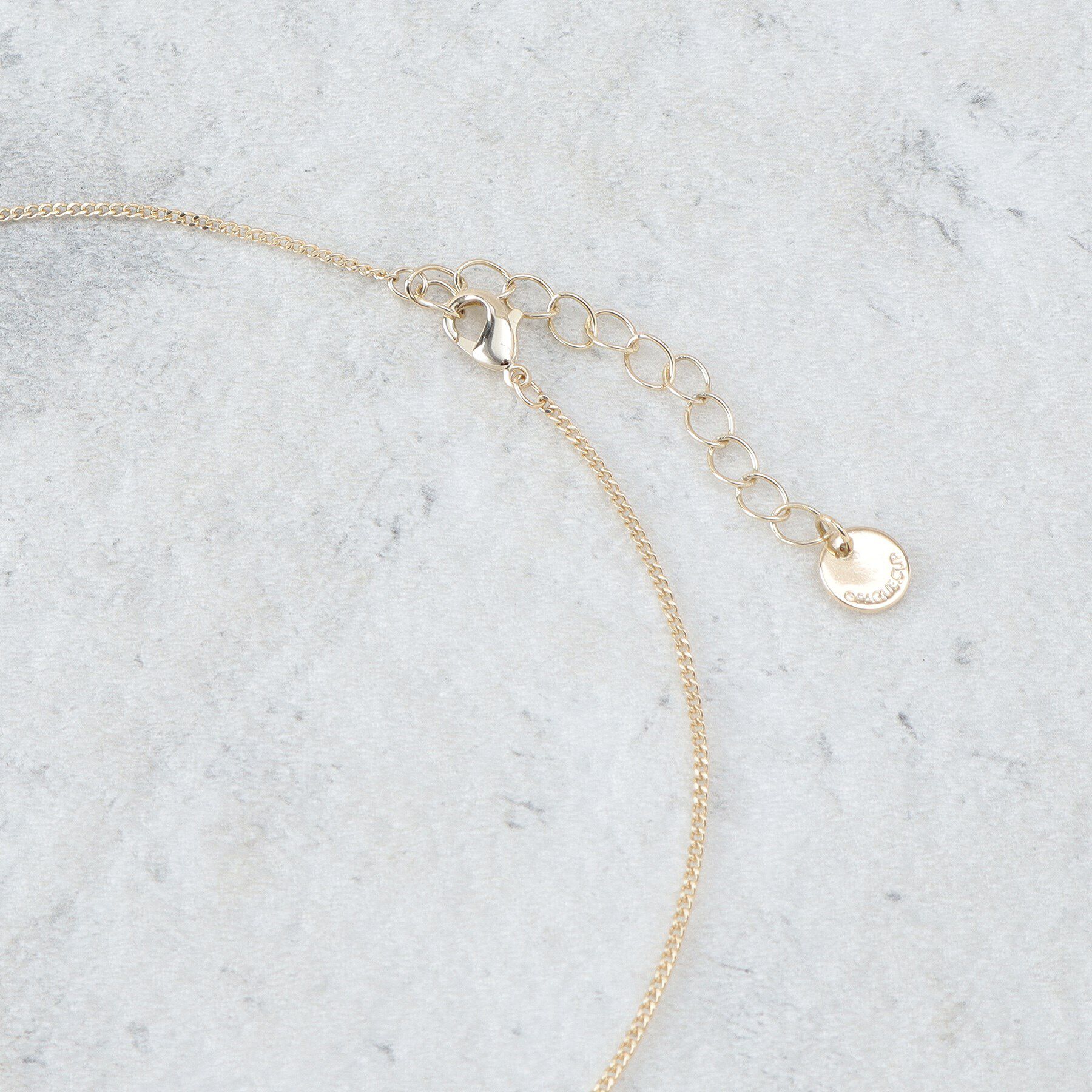 OPAQUE.CLIP「メタルビジューリングネックレス」|ネックレス|