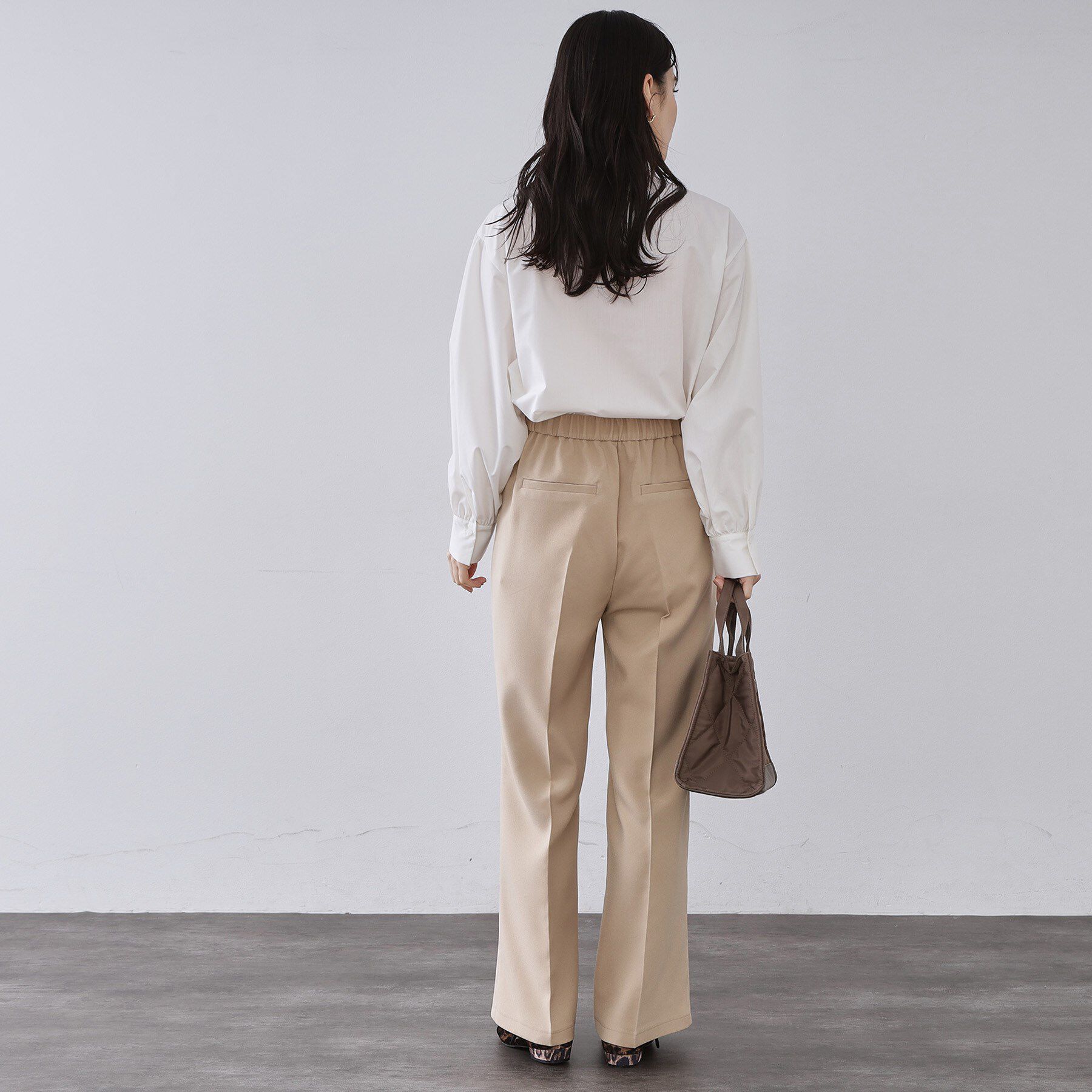 OPAQUE.CLIP「イージーフレアパンツ【洗濯機OK】」|その他|