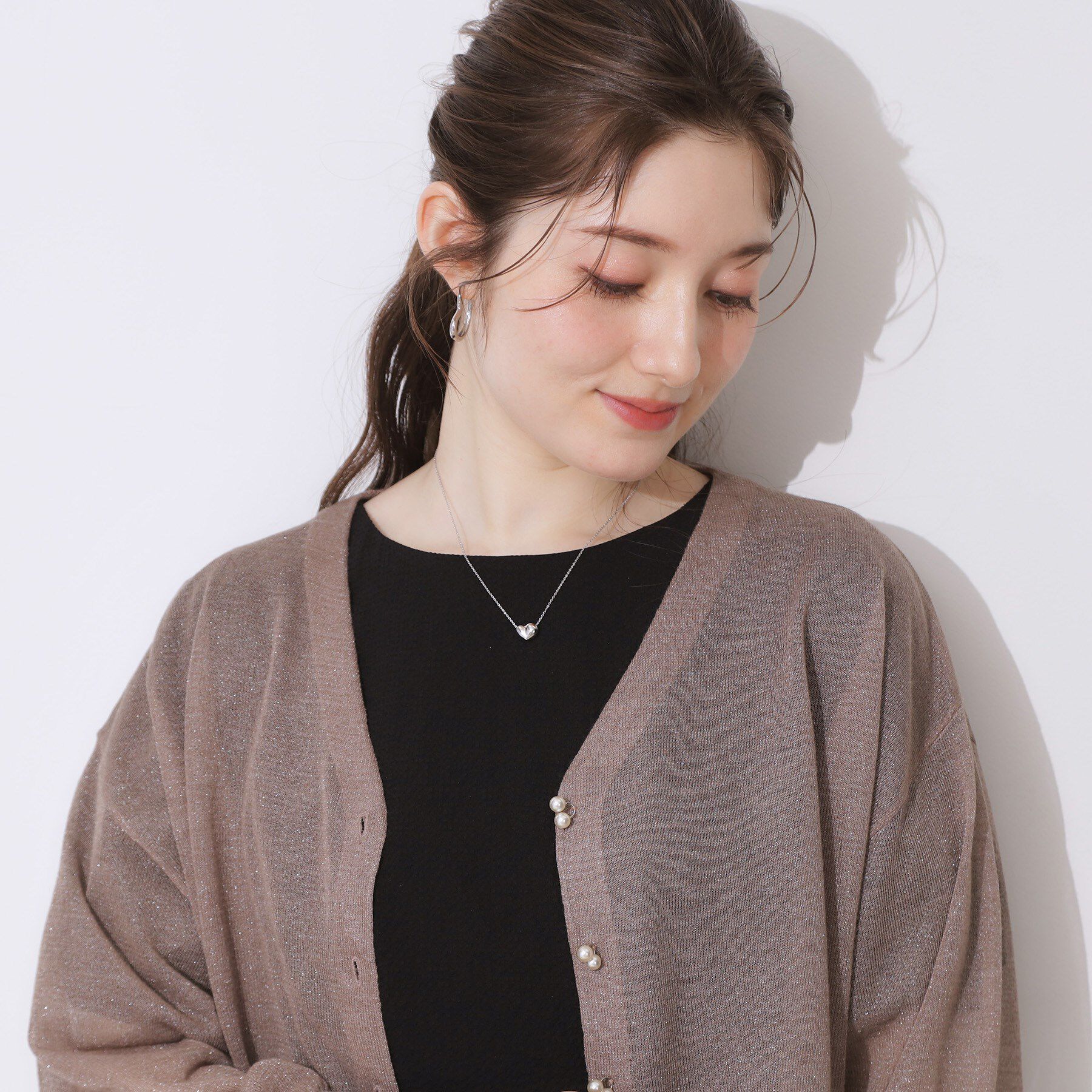 Couture broach「ハートモチーフネックレス」|ネックレス|