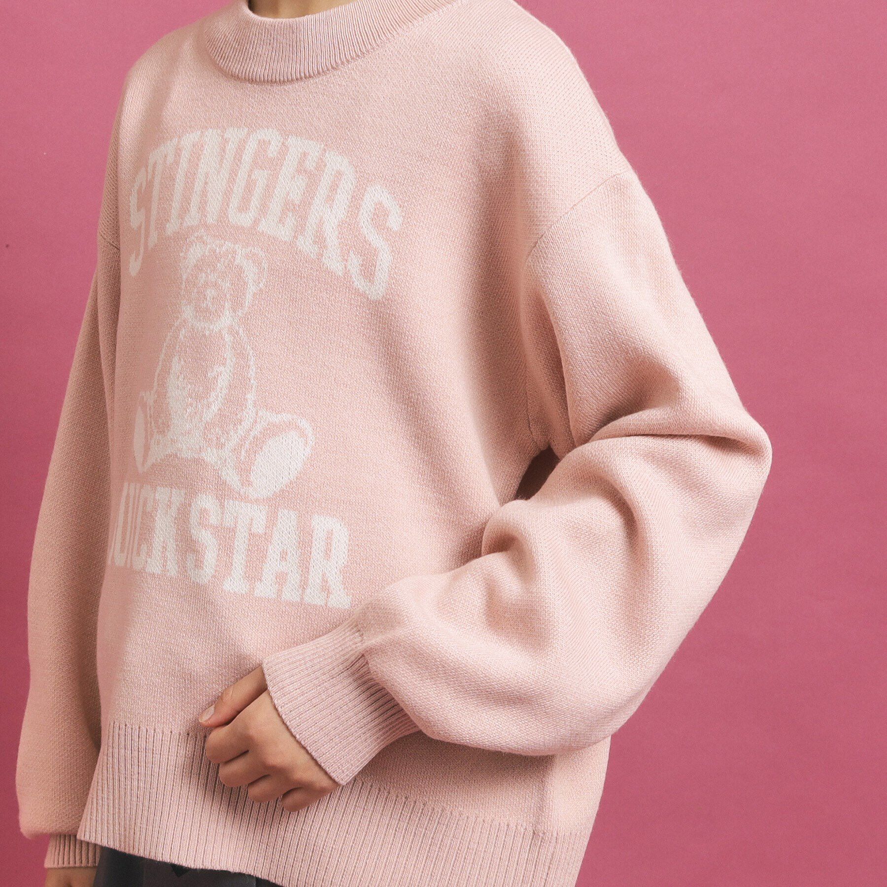 PINK-latte「【トレンド部発】かわいさ盛れる クマロゴニット」|ニット・セーター|