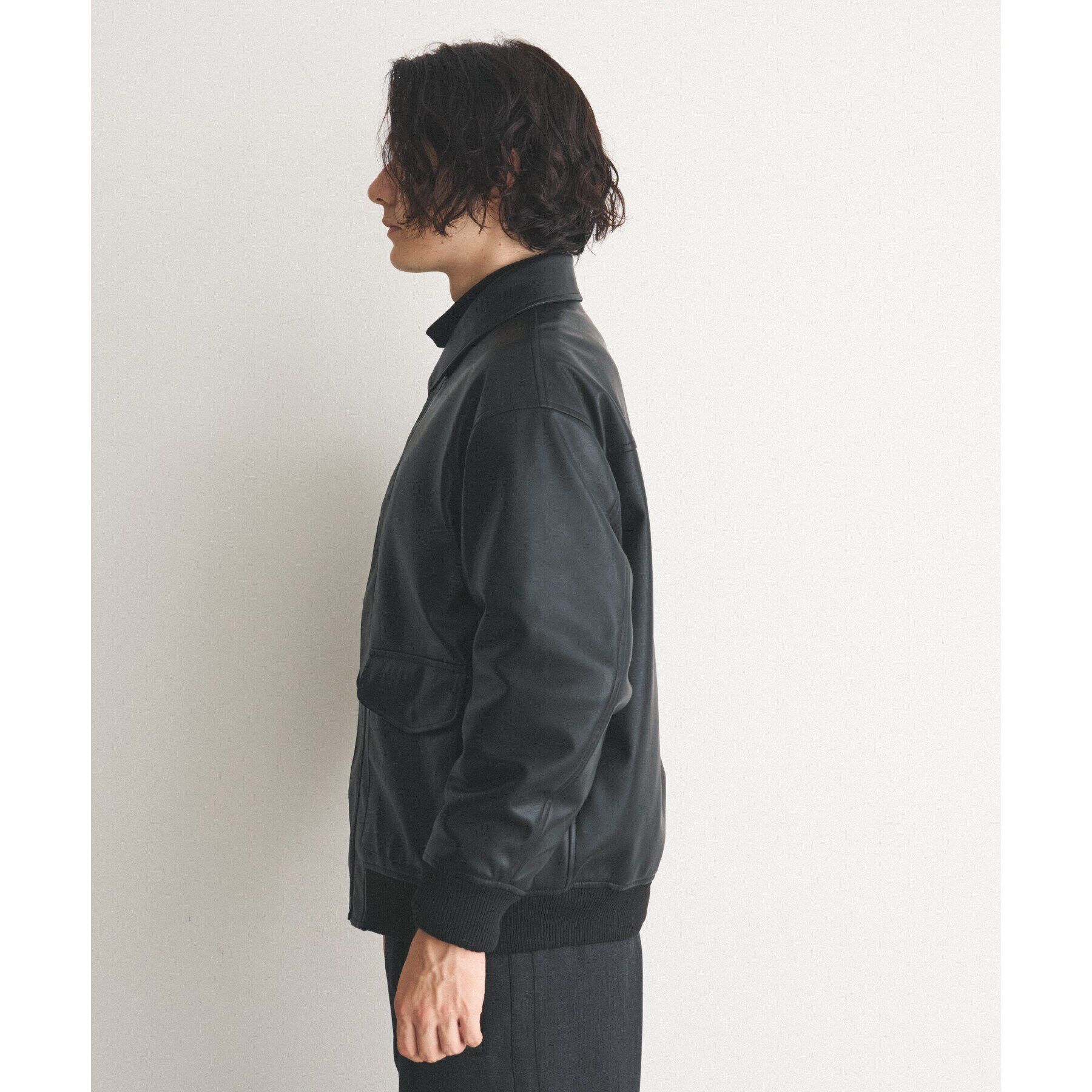 THE SHOP TK「ヴィンテージライクA2ブルゾン ビッグシルエット」|ブルゾン・スタジャン|