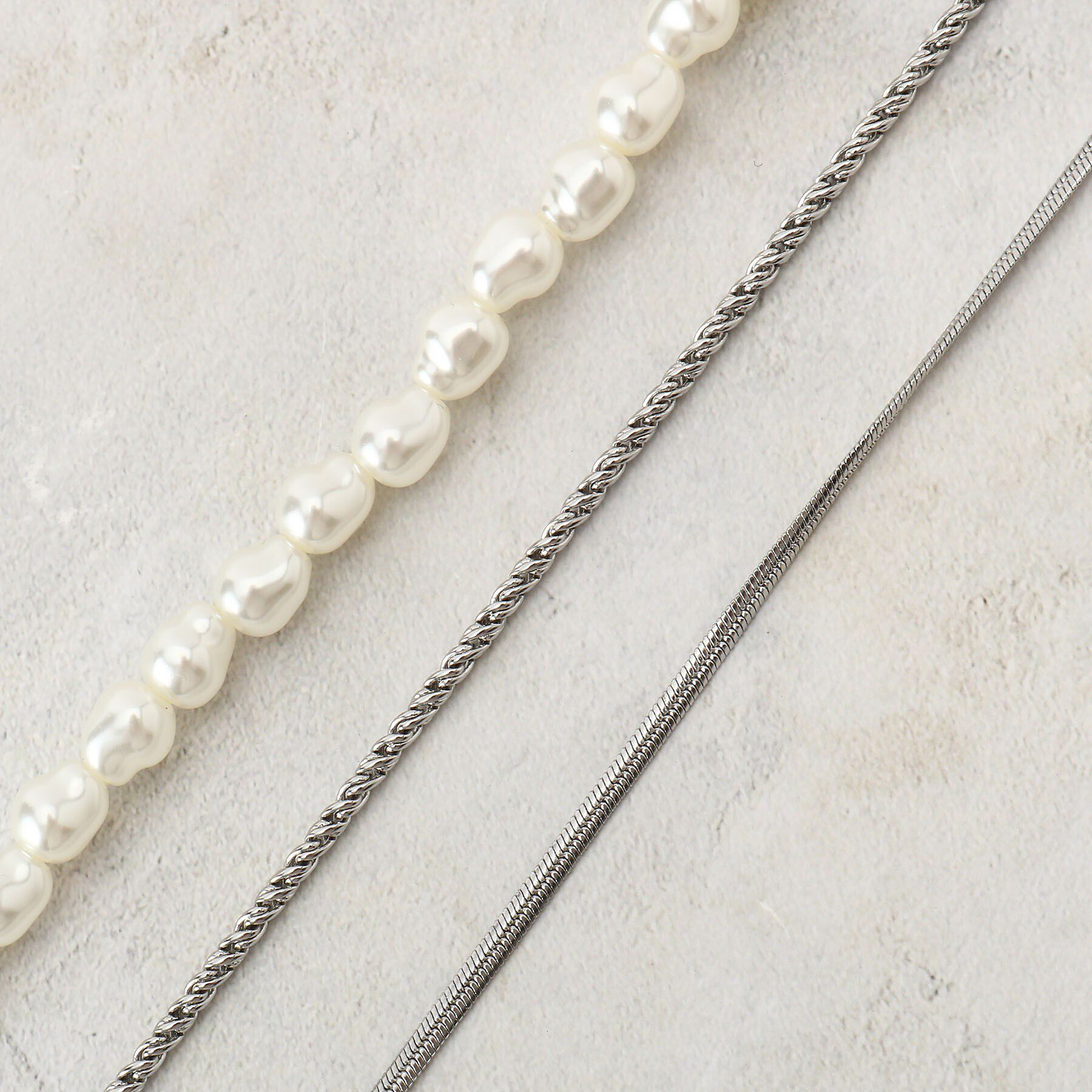 THE SHOP TK「3WAYショートネックレス」|ネックレス|