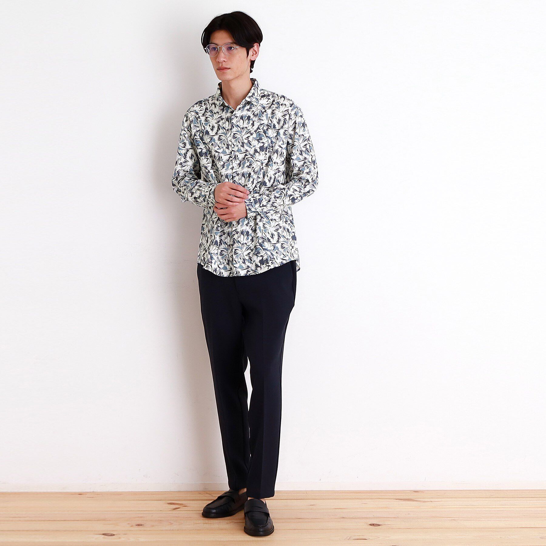 THE SHOP TK「ドライポリ長袖プリントシャツ」|シャツ・ブラウス|