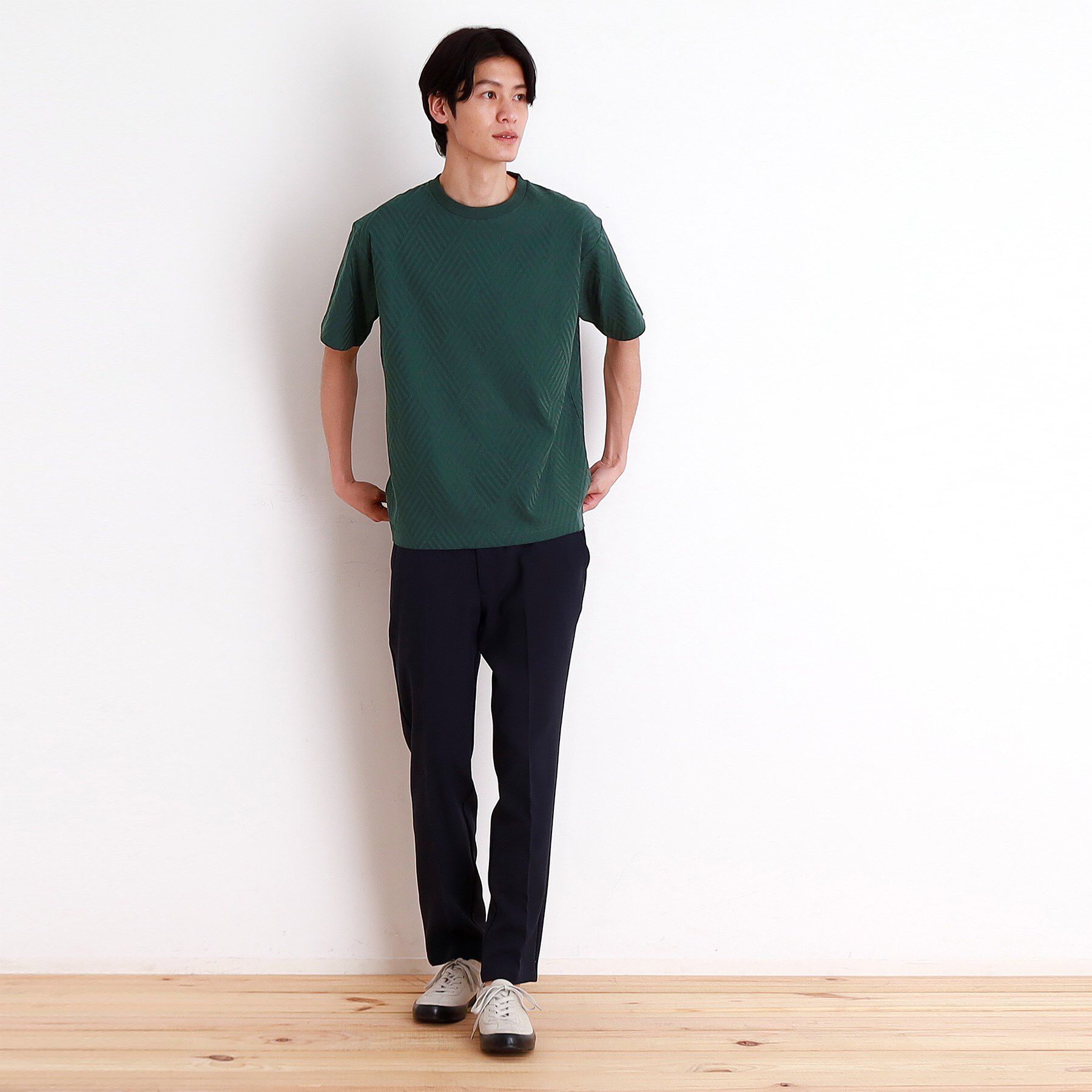 THE SHOP TK「リンクスジャカード半袖Ｔシャツ」|Tシャツ・カットソー|