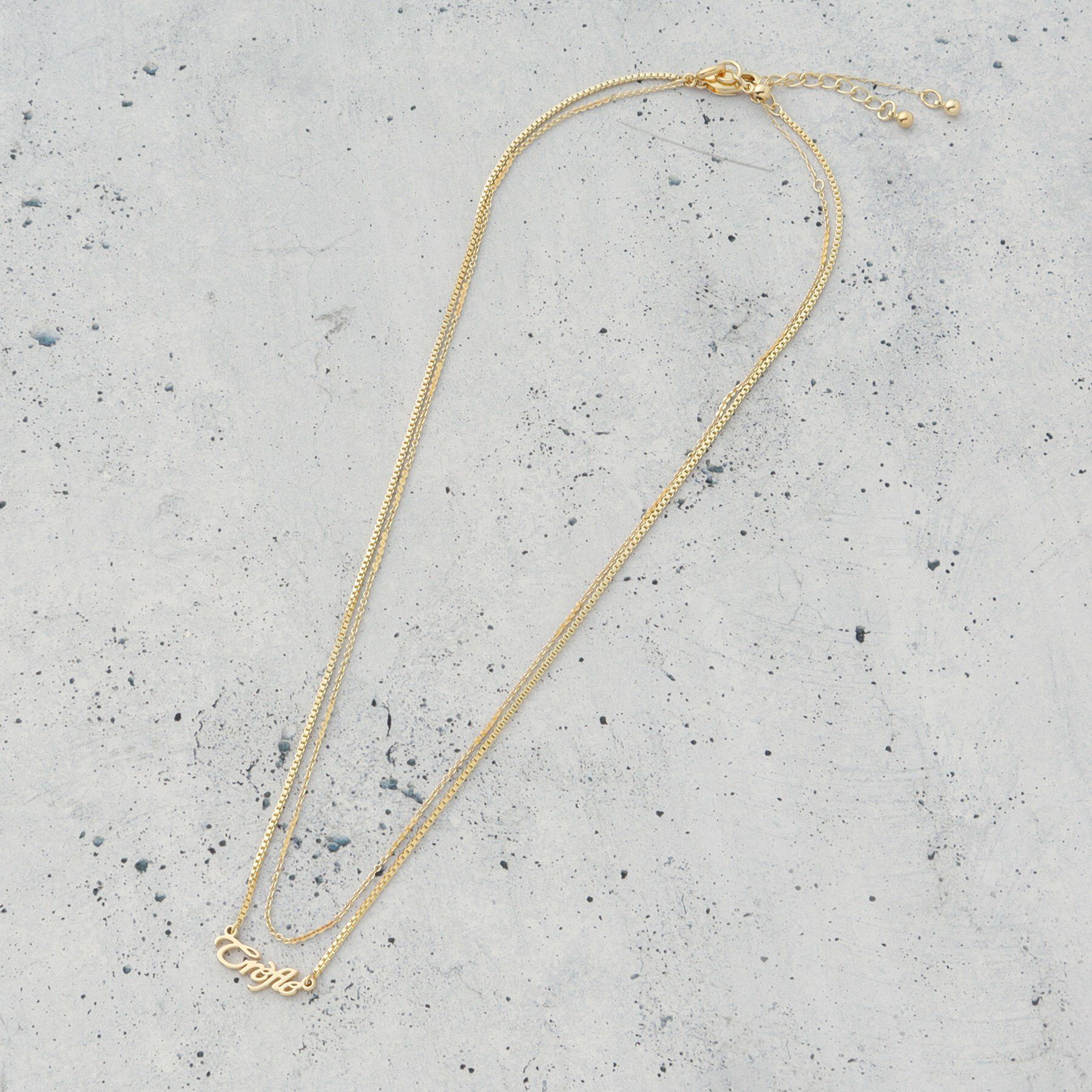 THE SHOP TK「レタリングネックレス」|ネックレス|