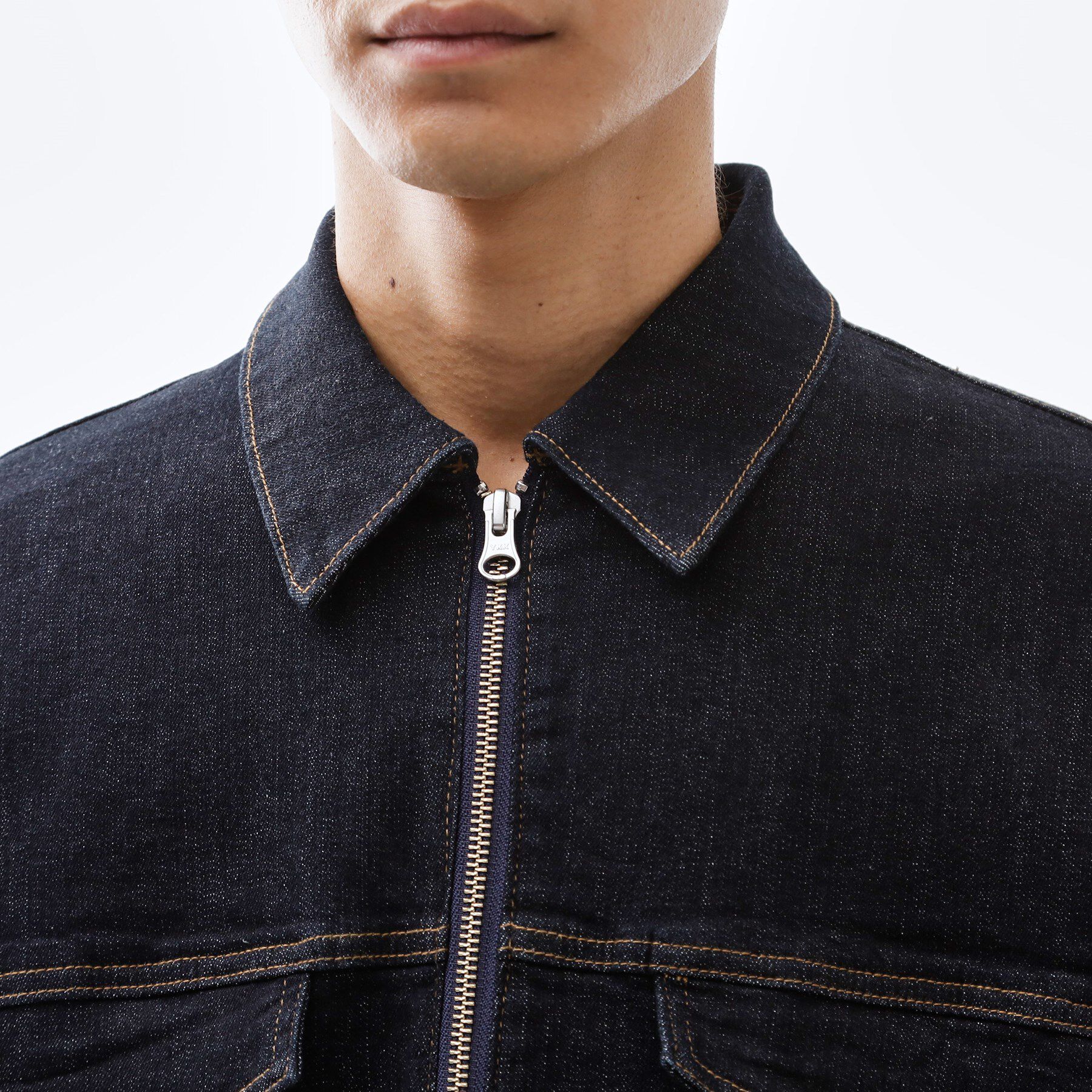 THE SHOP TK「オーガニックコットンデニムブルゾン 【セットアップ可】」|デニムジャケット|