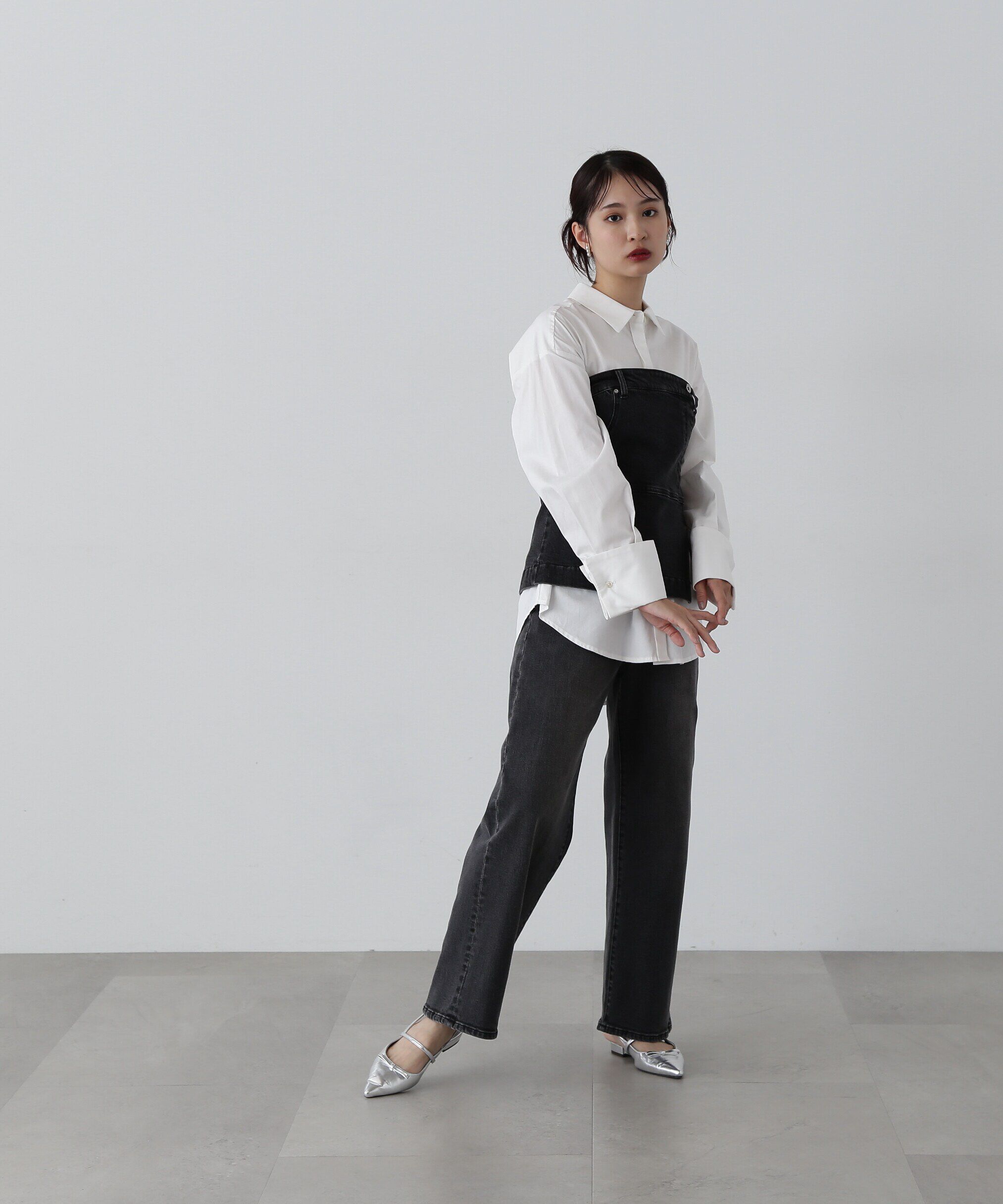  「デニムベアビスチェ」|シャツ・ブラウス|