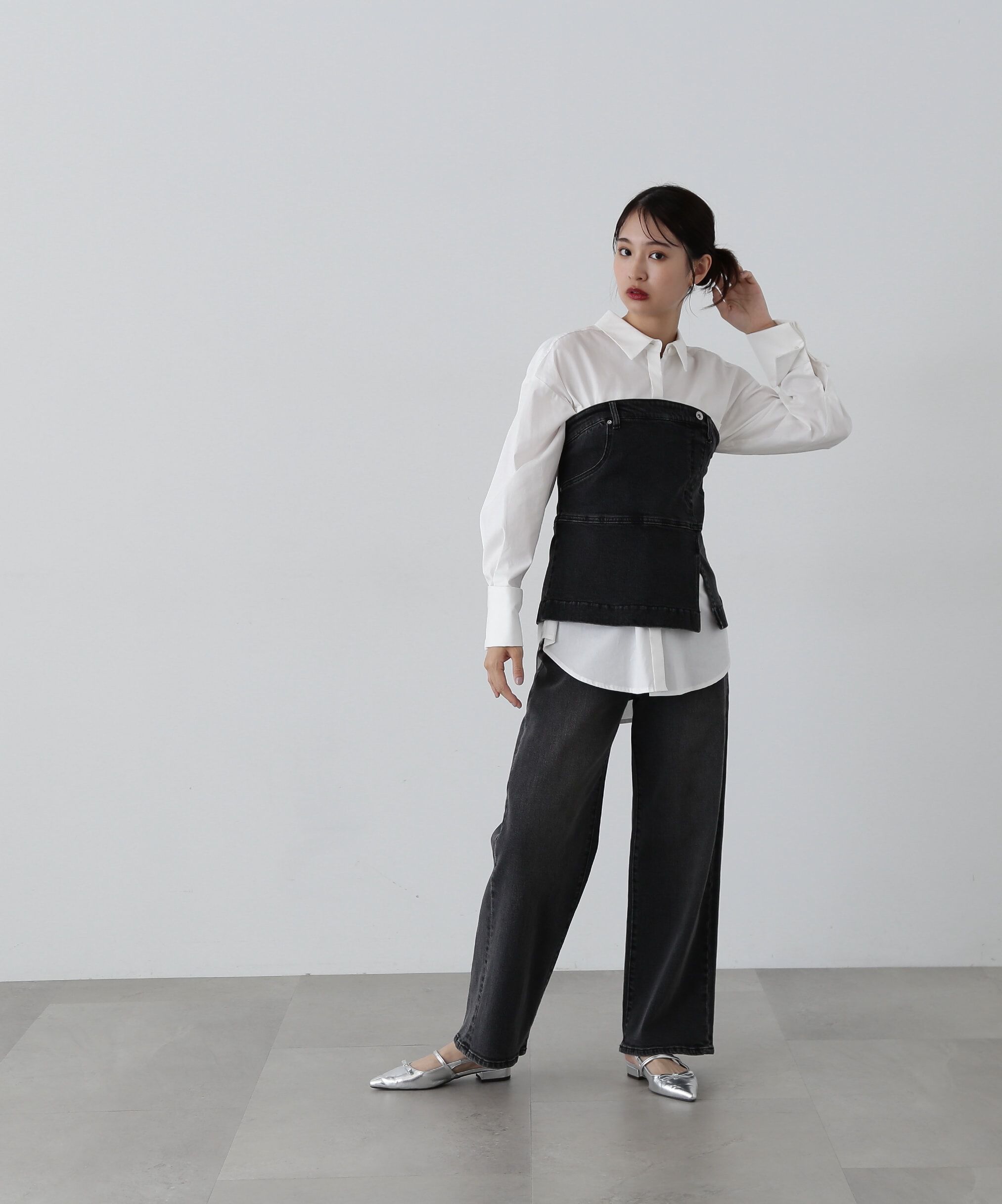  「デニムベアビスチェ」|シャツ・ブラウス|