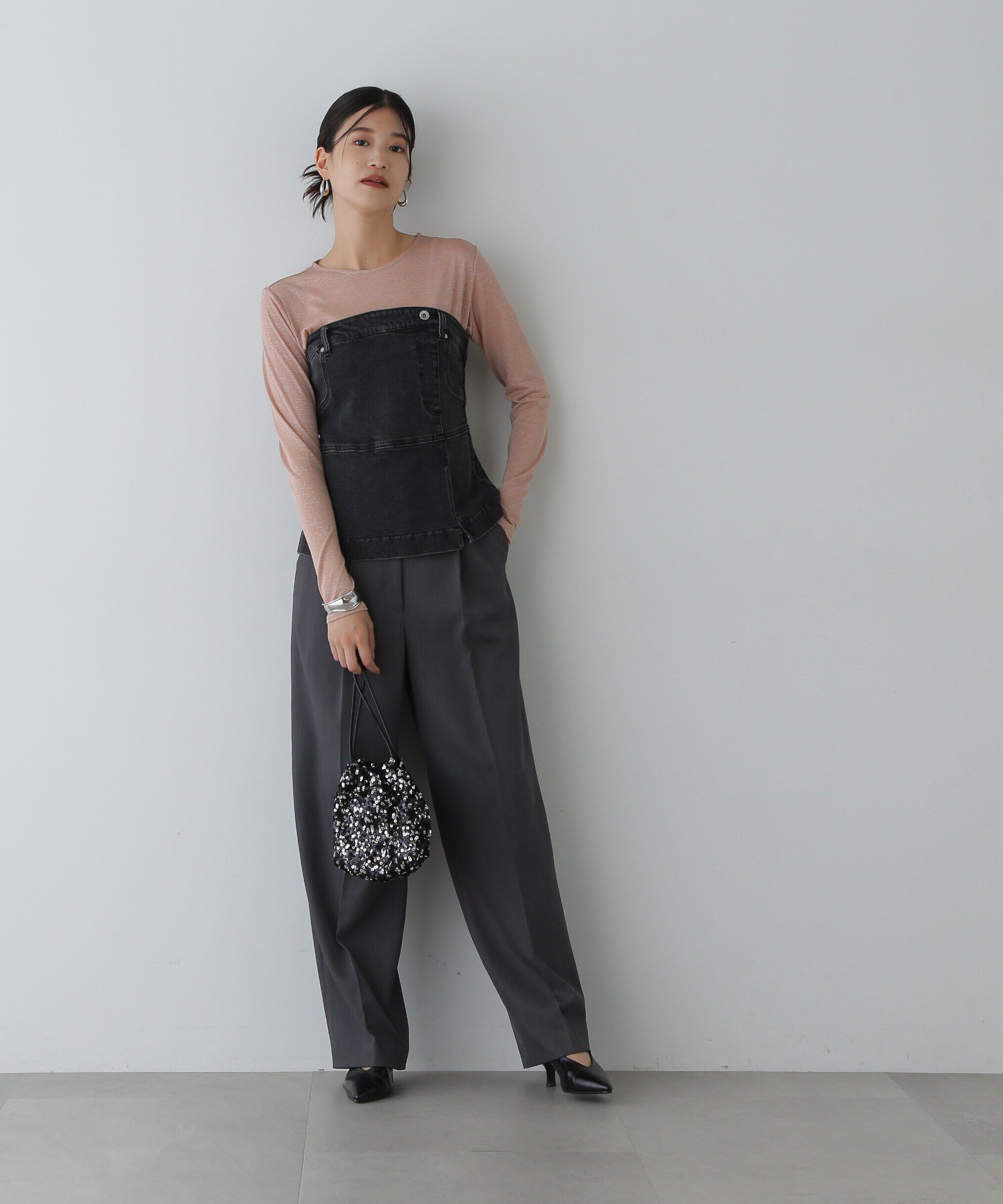  「デニムベアビスチェ」|シャツ・ブラウス|