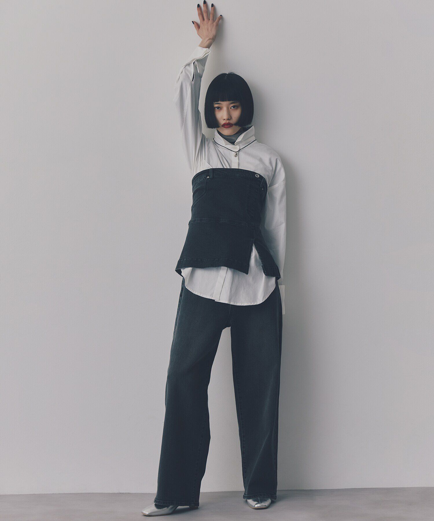  「デニムベアビスチェ」|シャツ・ブラウス|