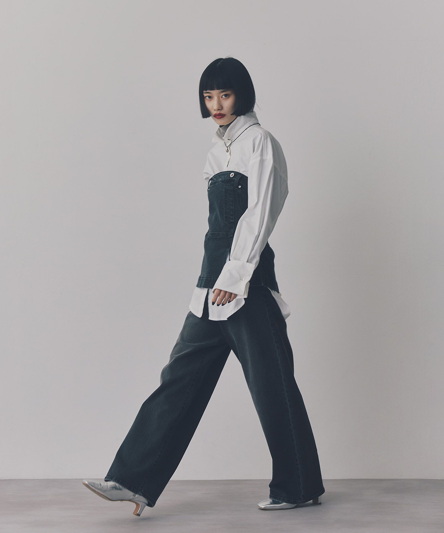  「デニムベアビスチェ」|シャツ・ブラウス|