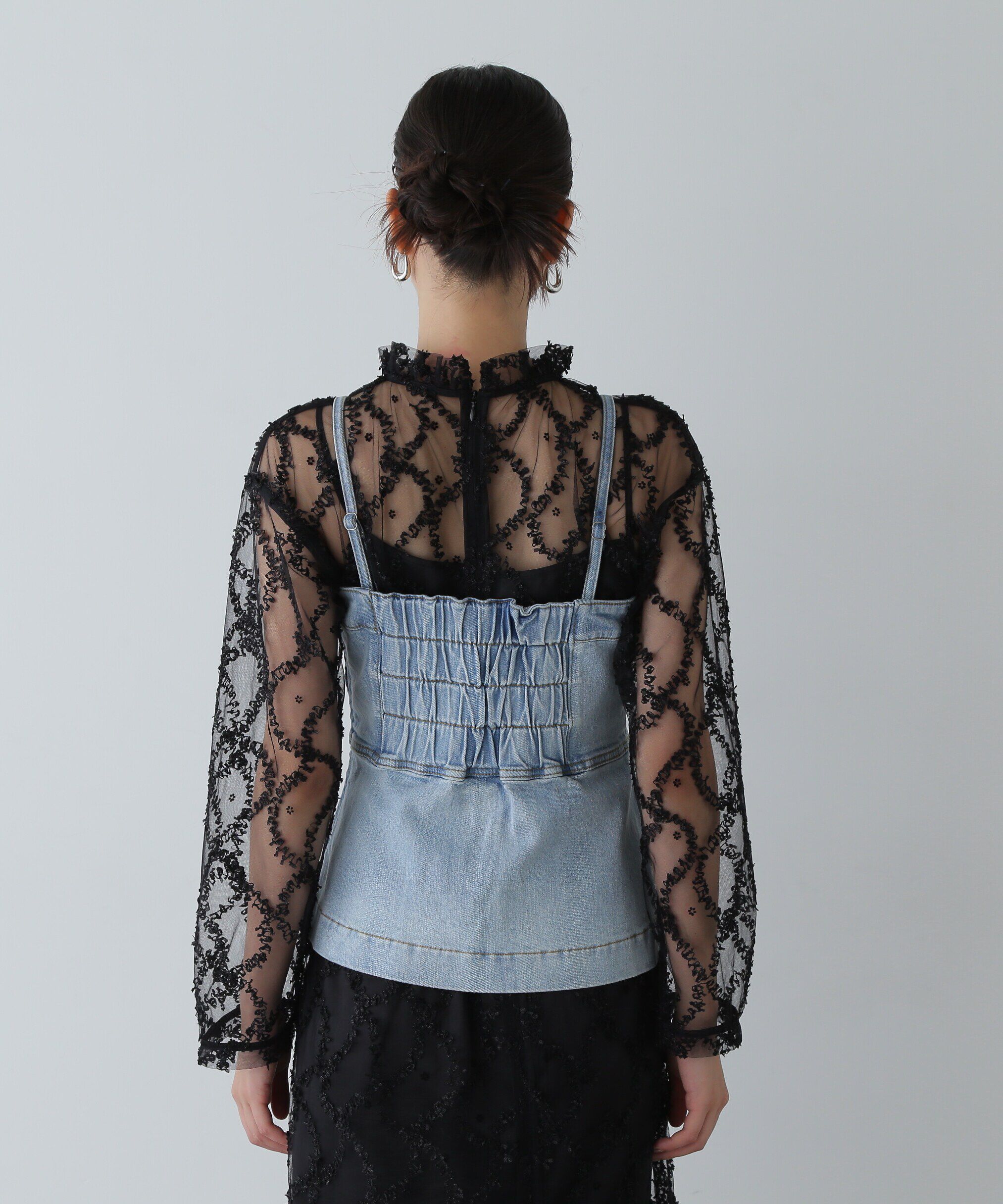  「デニムベアビスチェ」|シャツ・ブラウス|