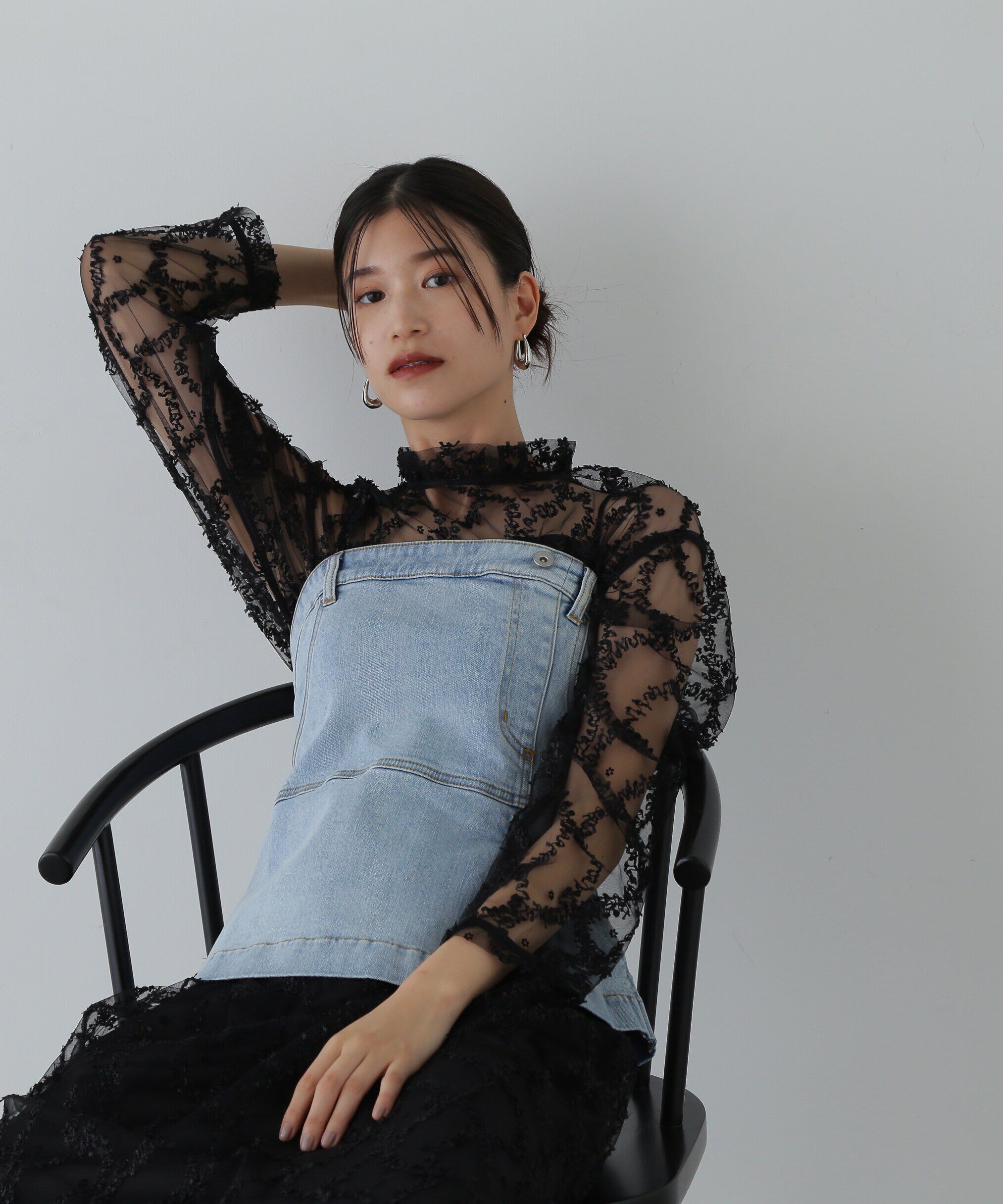  「デニムベアビスチェ」|シャツ・ブラウス|