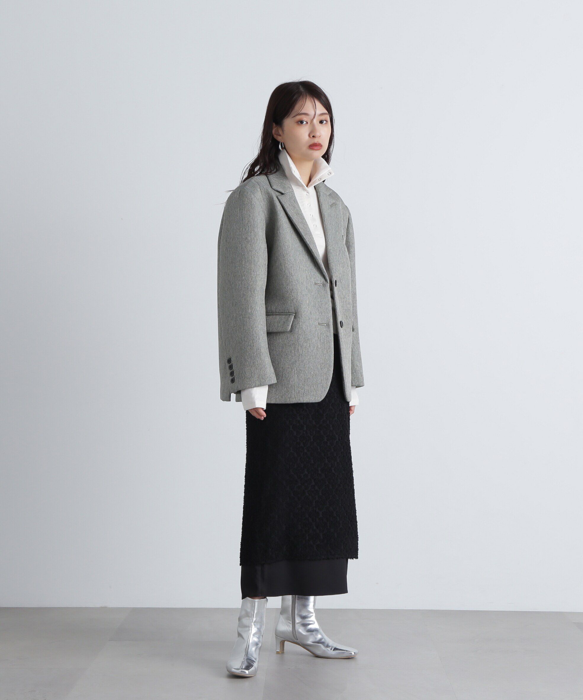  「ツイードボンディングジャケット」|ブルゾン・スタジャン|