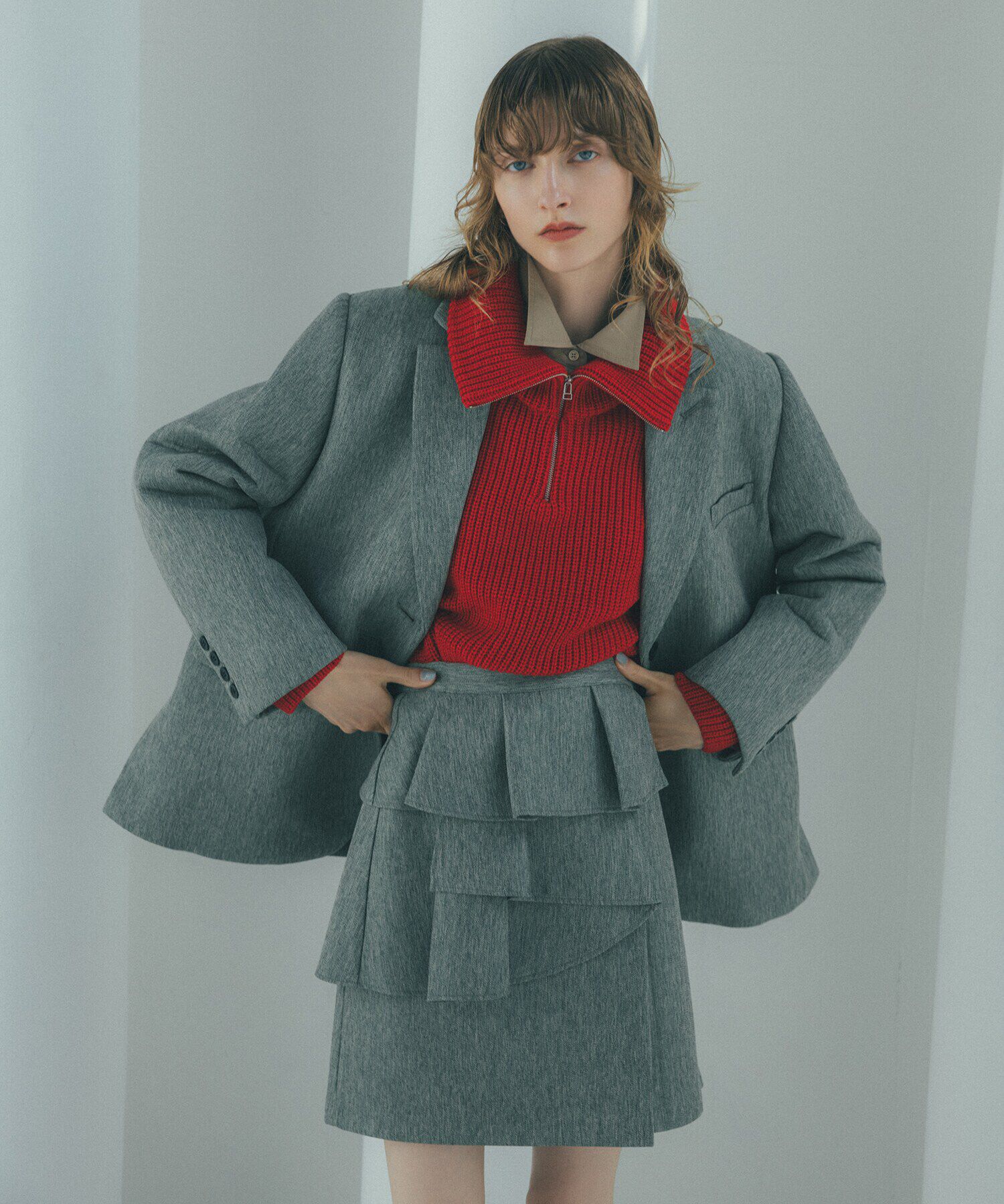  「ツイードボンディングジャケット」|ブルゾン・スタジャン|