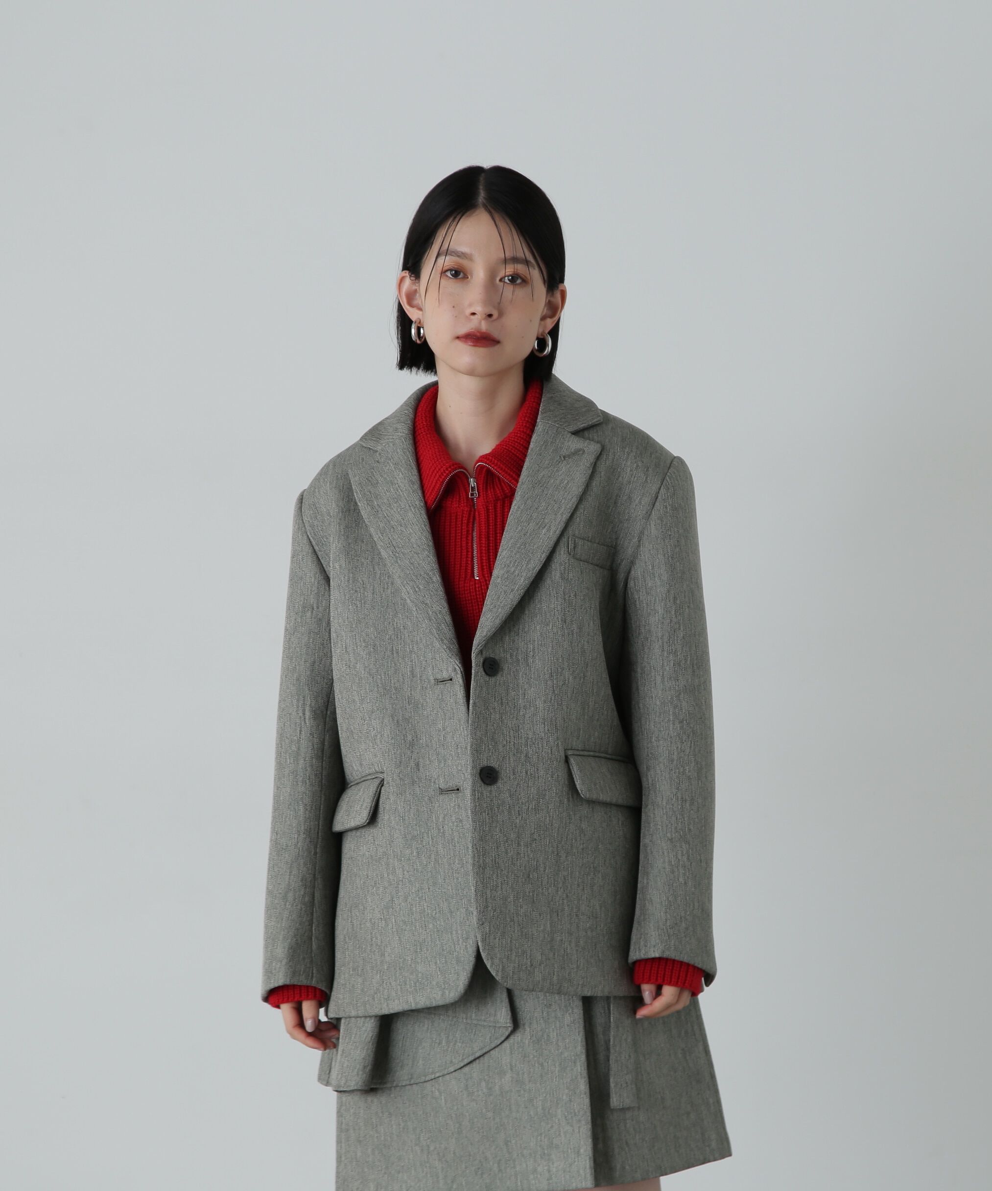  「ツイードボンディングジャケット」|ブルゾン・スタジャン|