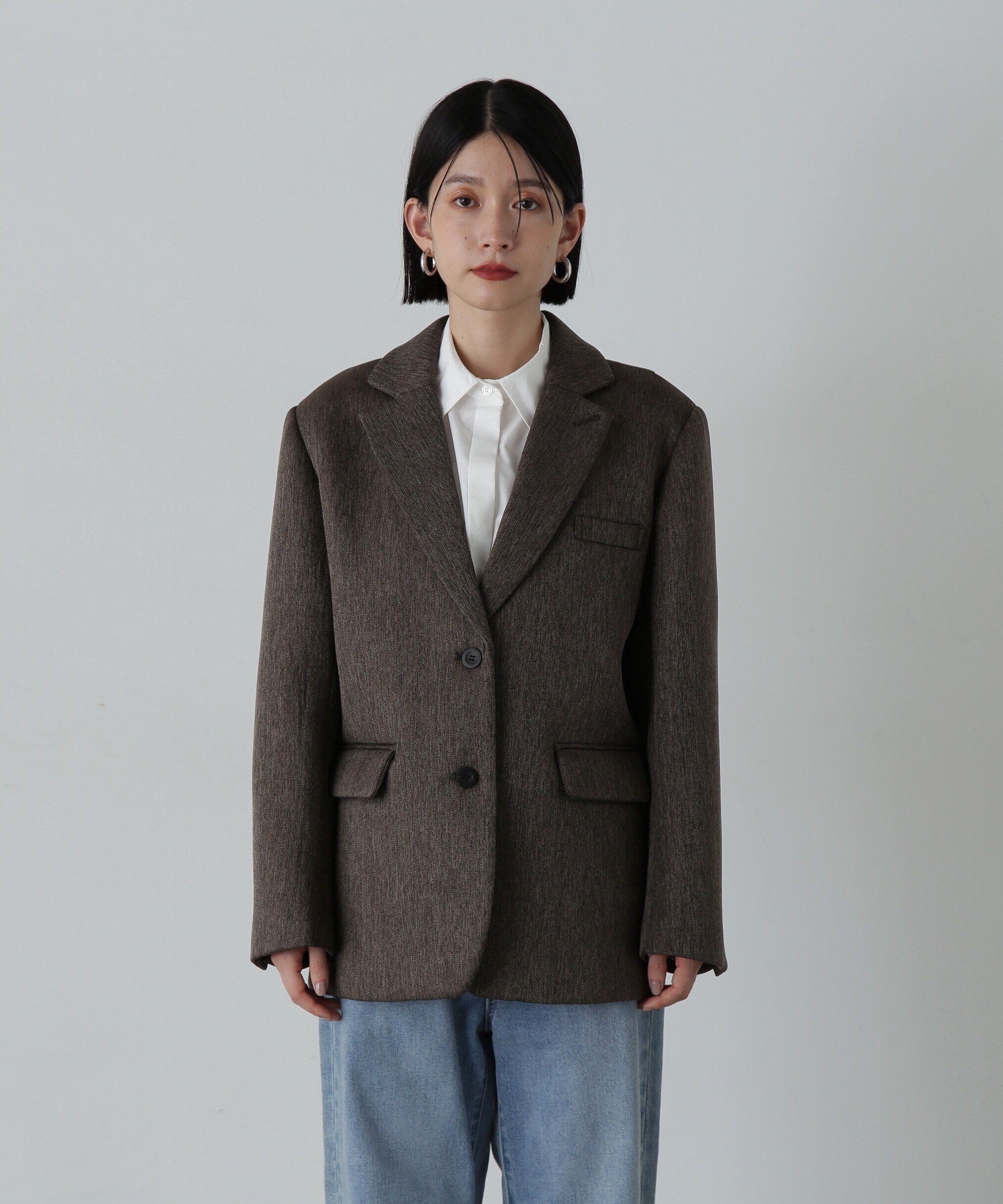  「ツイードボンディングジャケット」|ブルゾン・スタジャン|