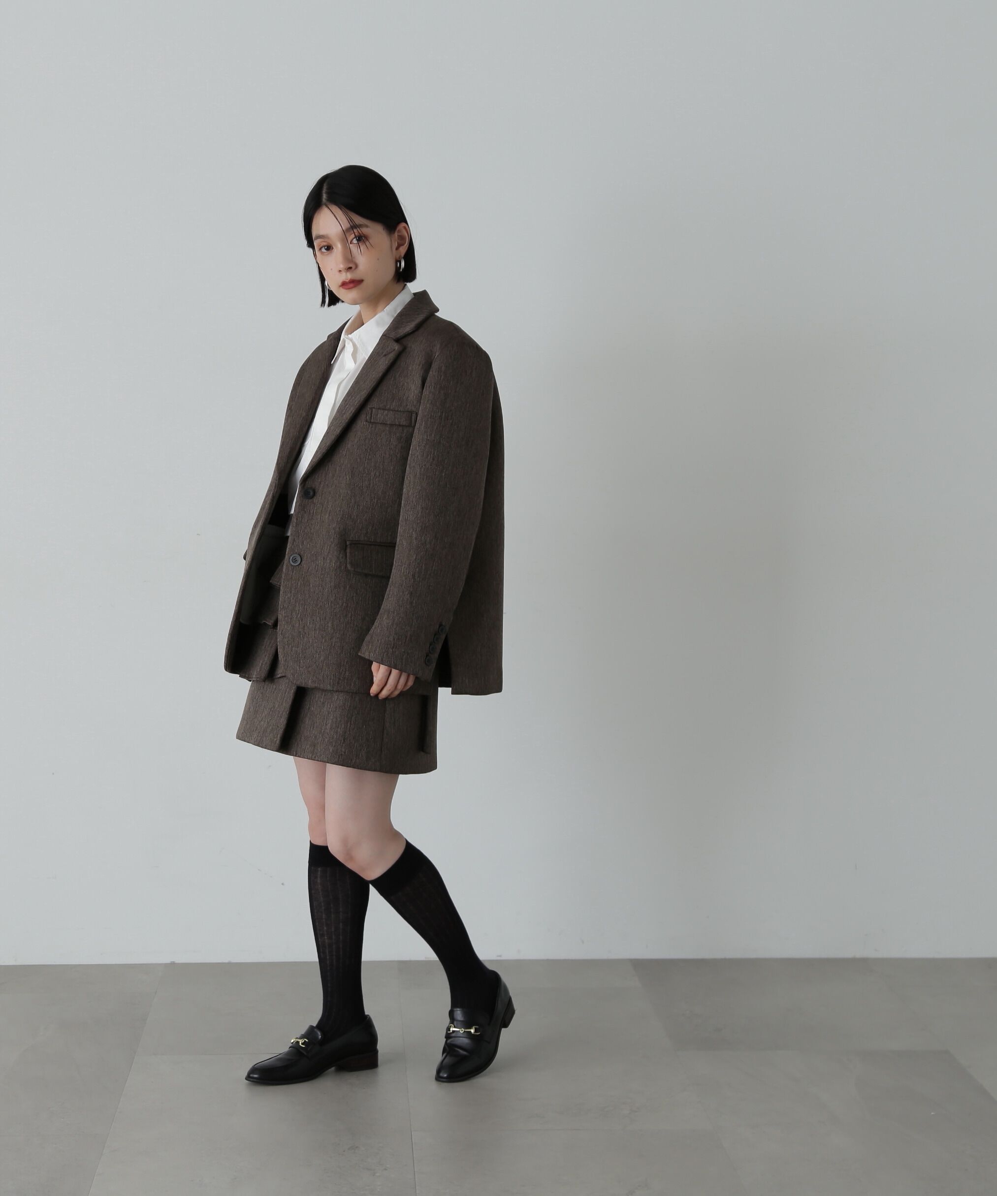  「ツイードボンディングジャケット」|ブルゾン・スタジャン|