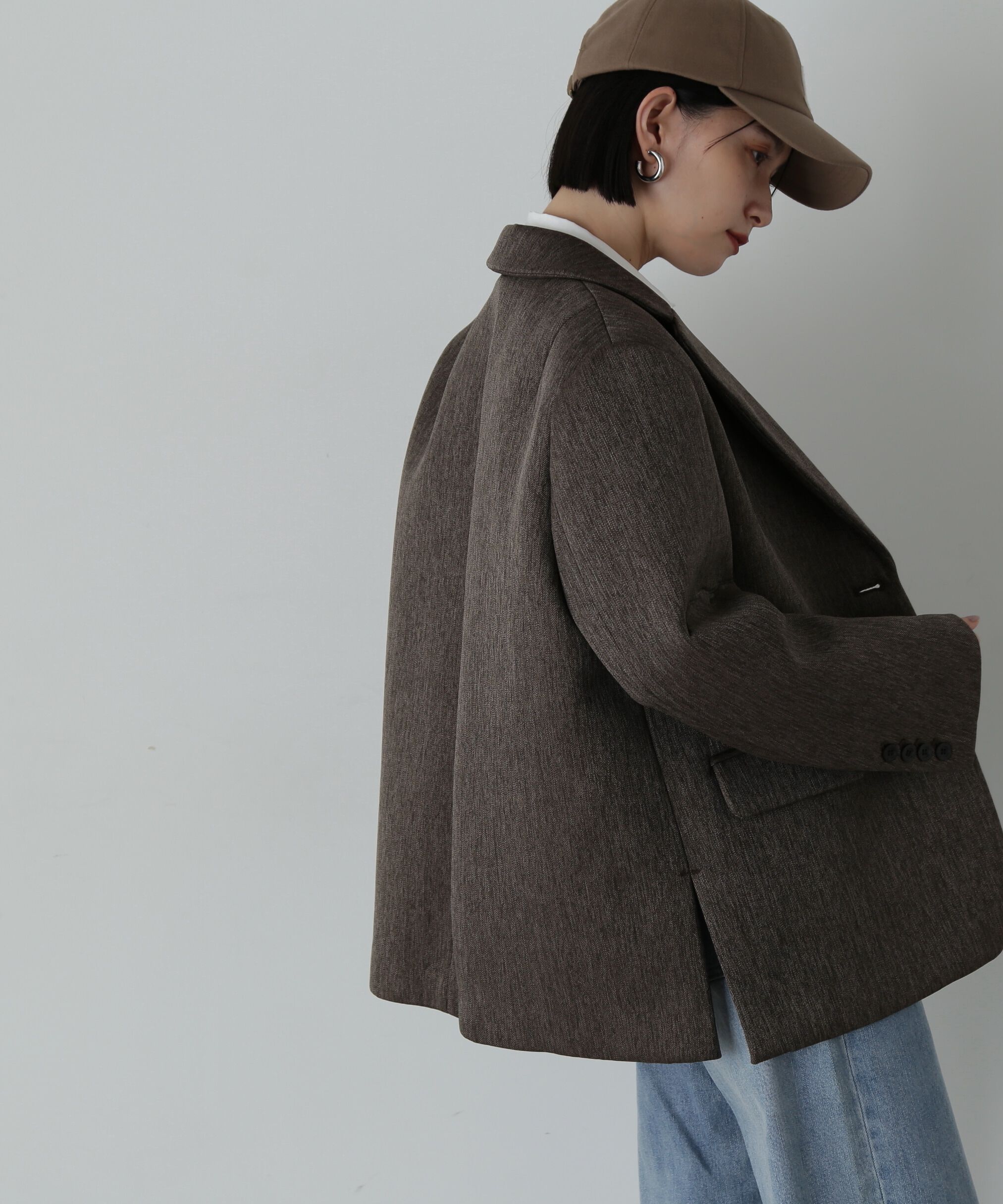  「ツイードボンディングジャケット」|ブルゾン・スタジャン|