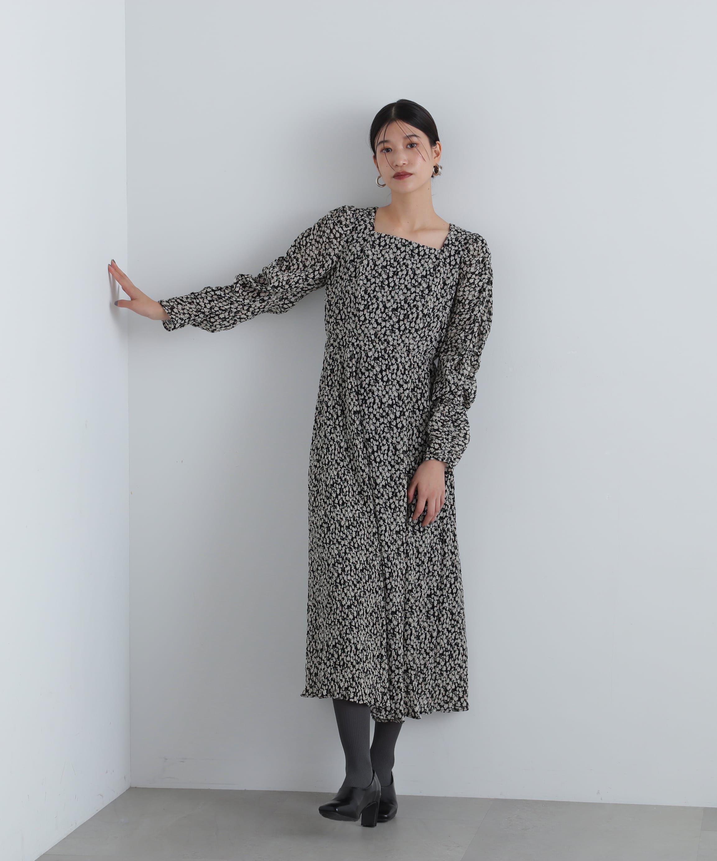  「楊柳プリントワンピース」|ワンピース|