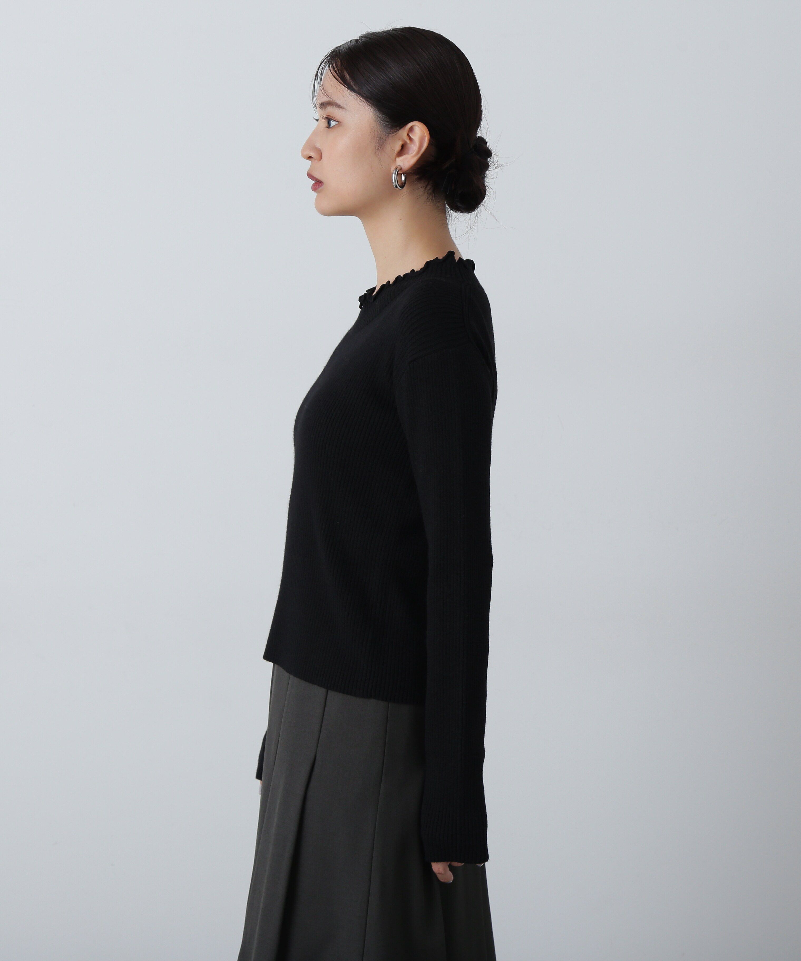  「メローネックリブニット」|ニット・セーター|
