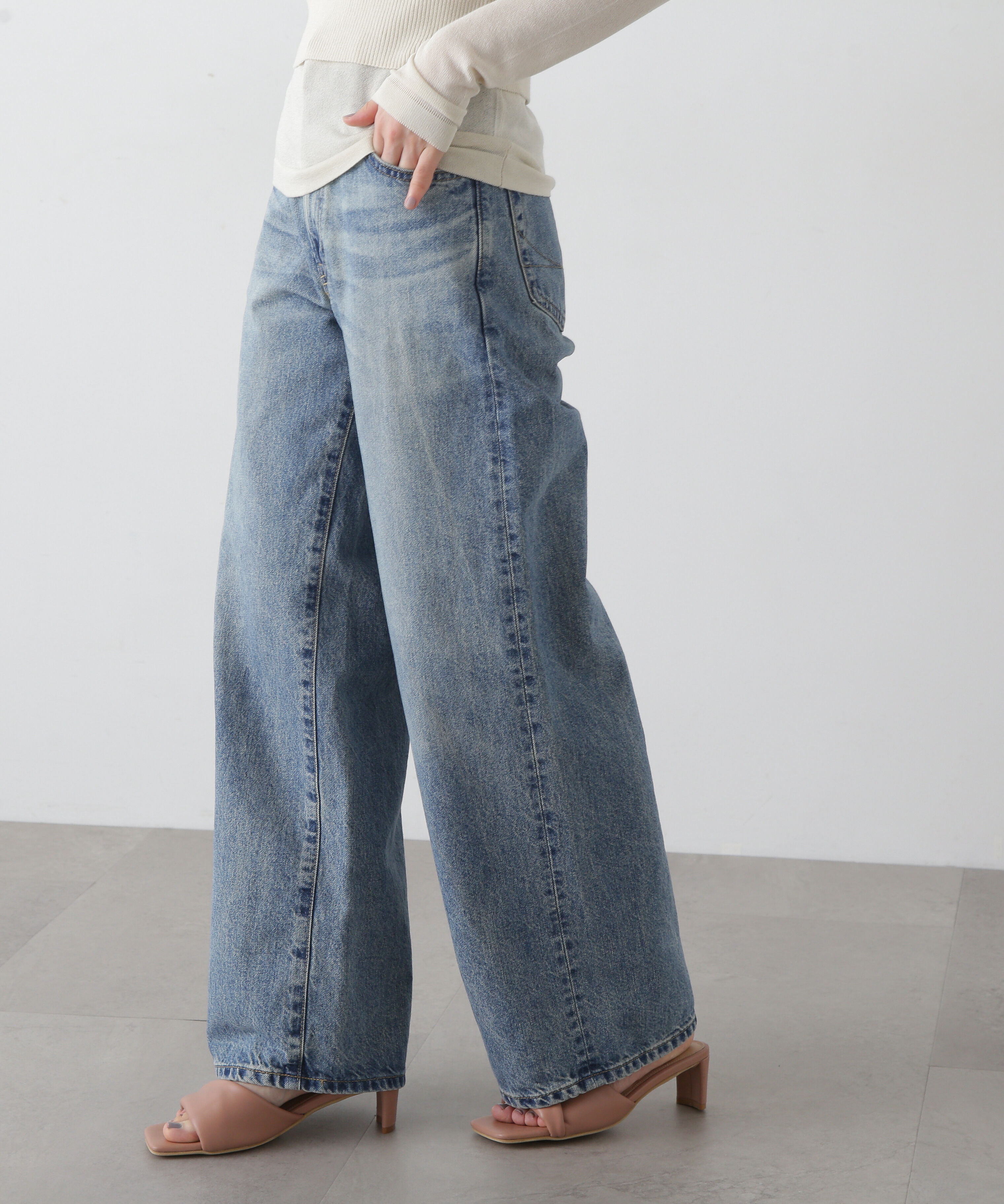  「LISA ヴィンテージワイドデニムパンツ」|その他|