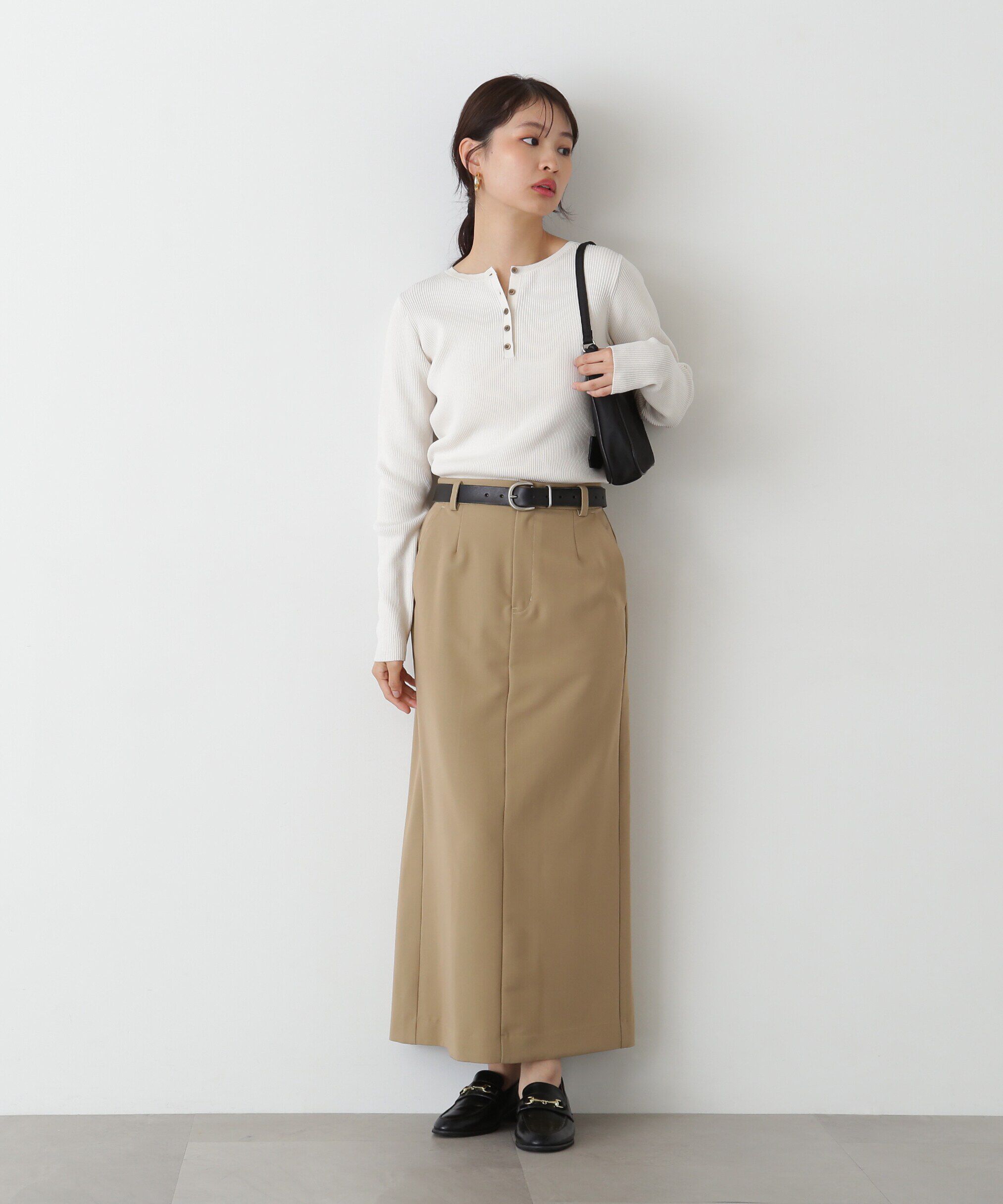  「ヘンリーネックプルオーバーニット」|ニット・セーター|