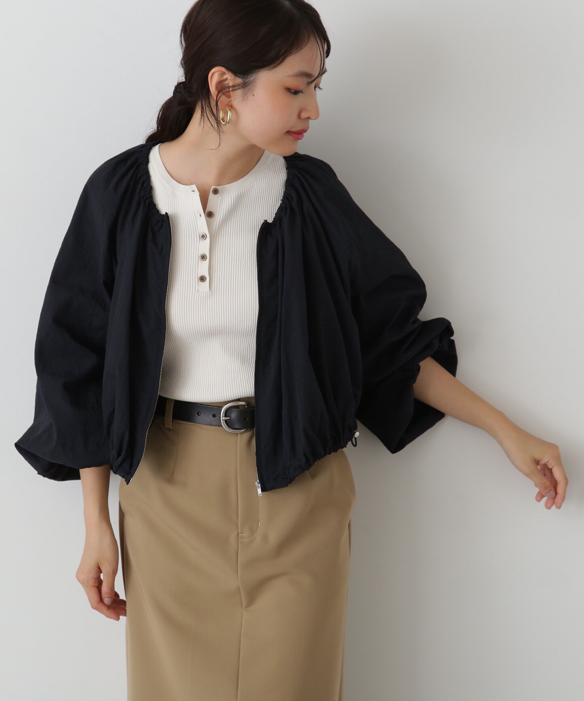  「ヘンリーネックプルオーバーニット」|ニット・セーター|