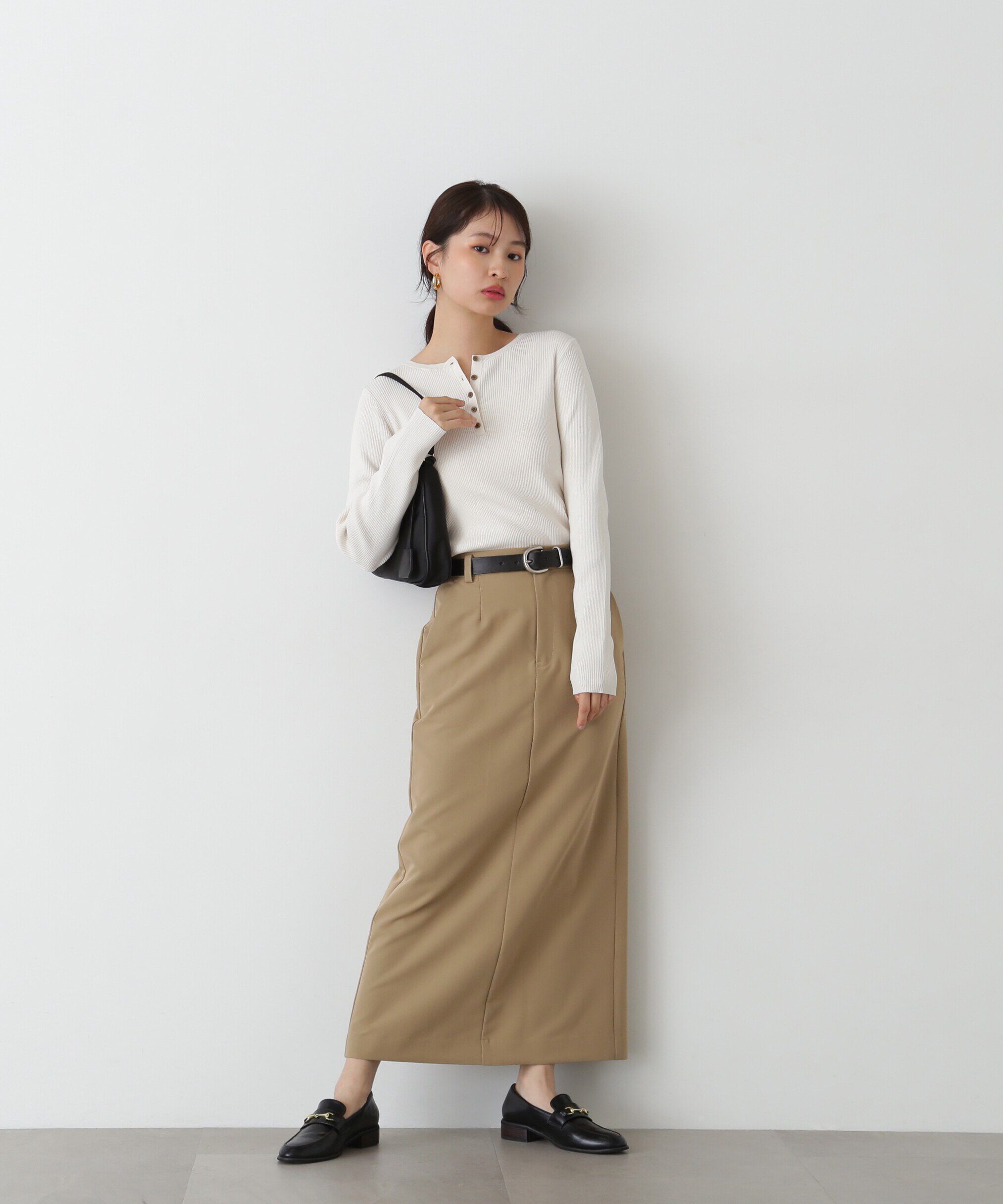  「ヘンリーネックプルオーバーニット」|ニット・セーター|