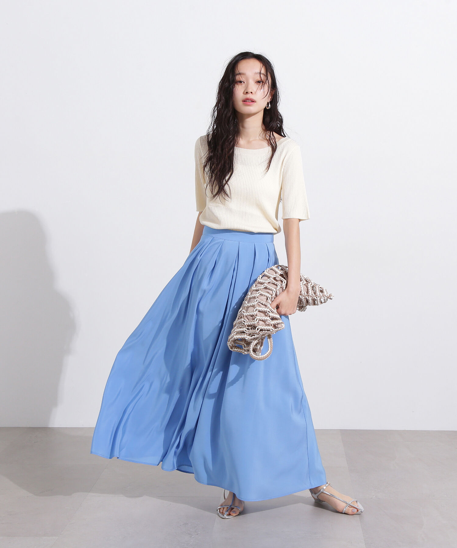  「前後2way半袖ニット」|ニット・セーター|