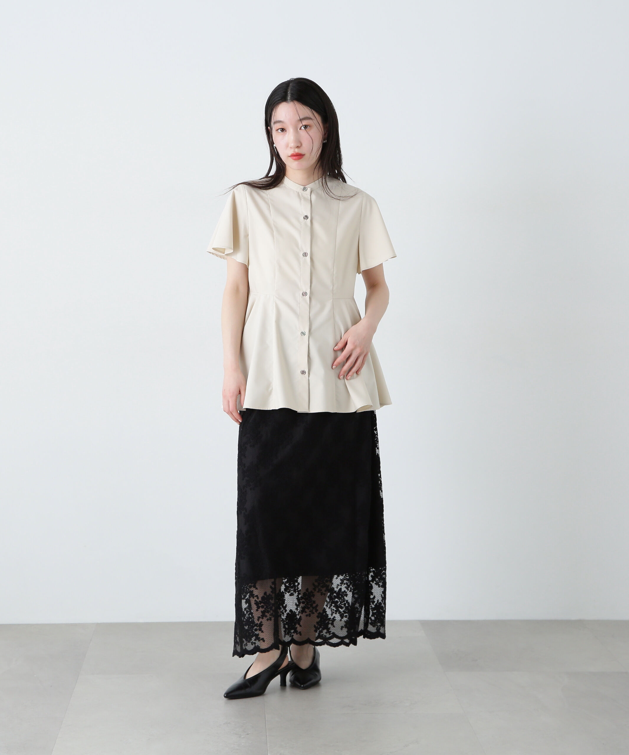  「レースAラインスカート」|スカート|