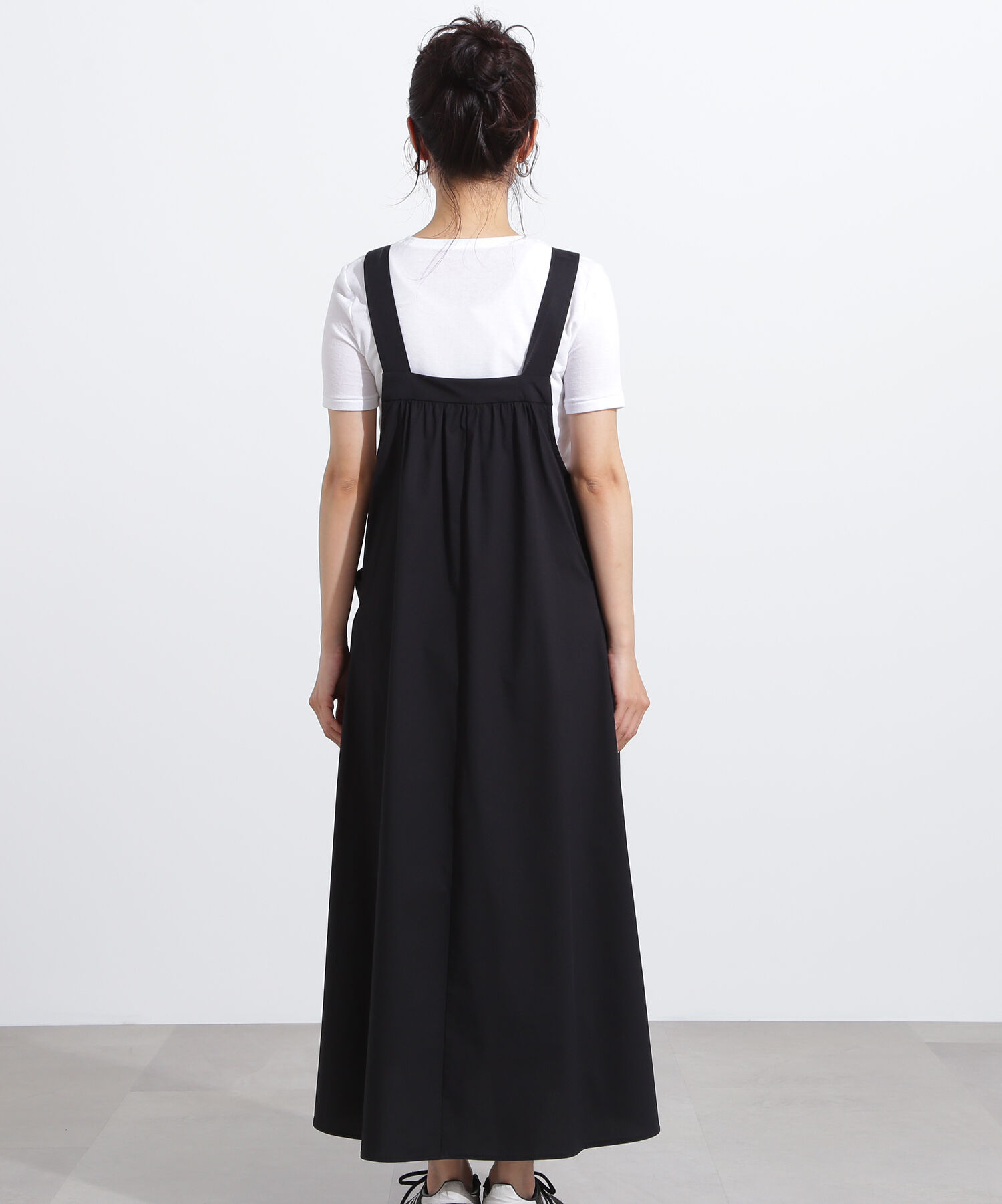  「ワイドストラップジャンパースカート」|ワンピース|