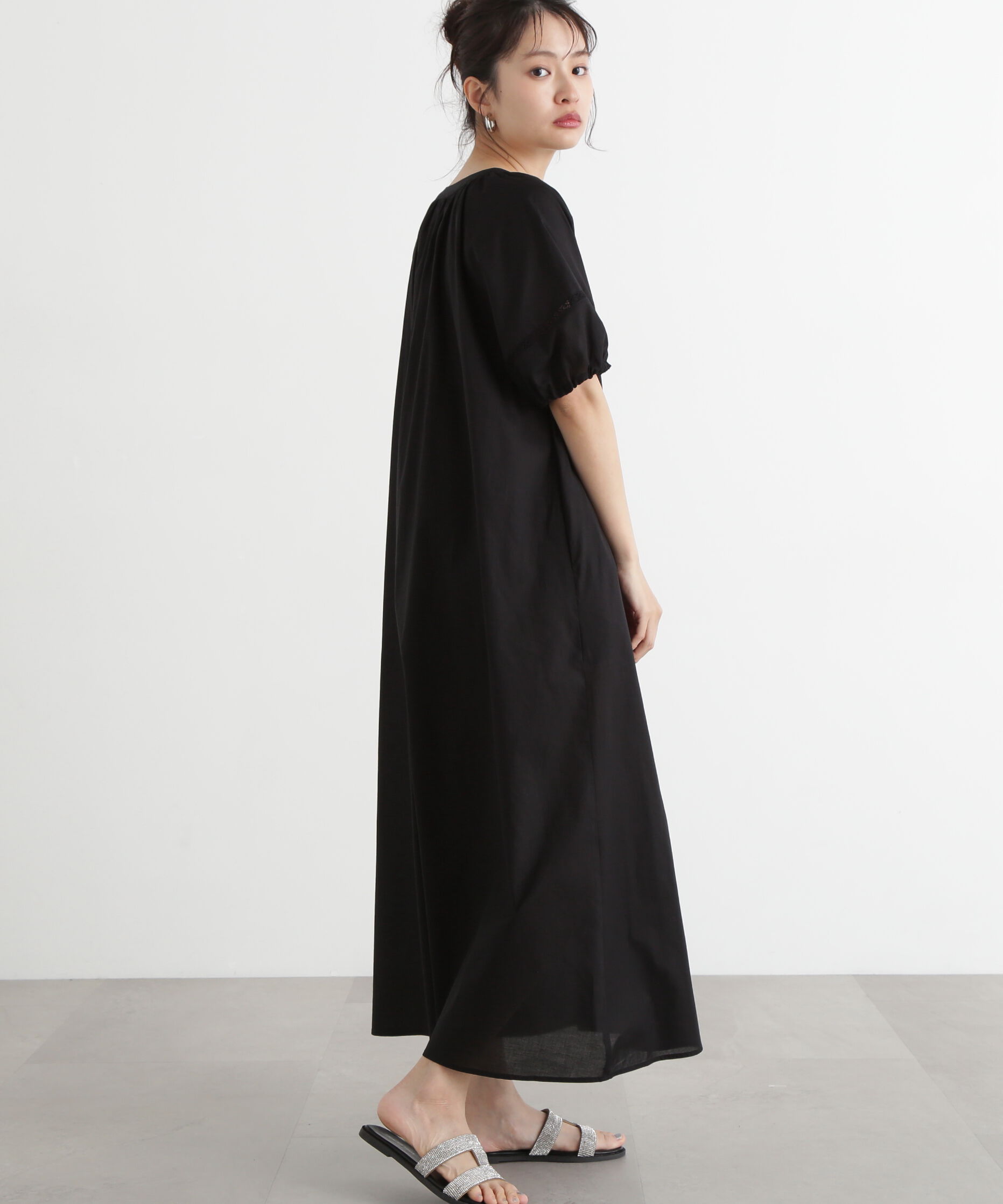  「レースコットンワンピース」|ワンピース|