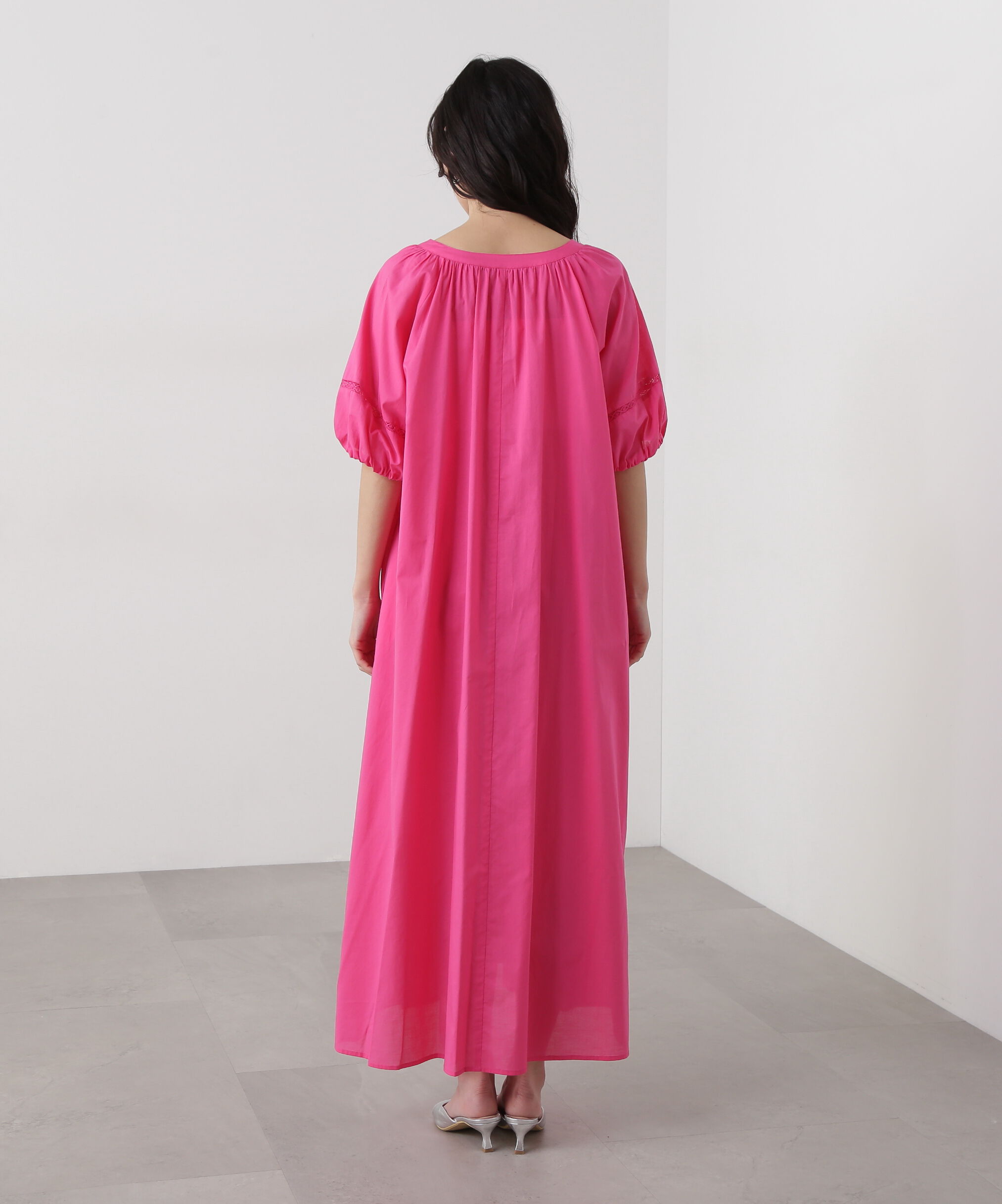  「レースコットンワンピース」|ワンピース|