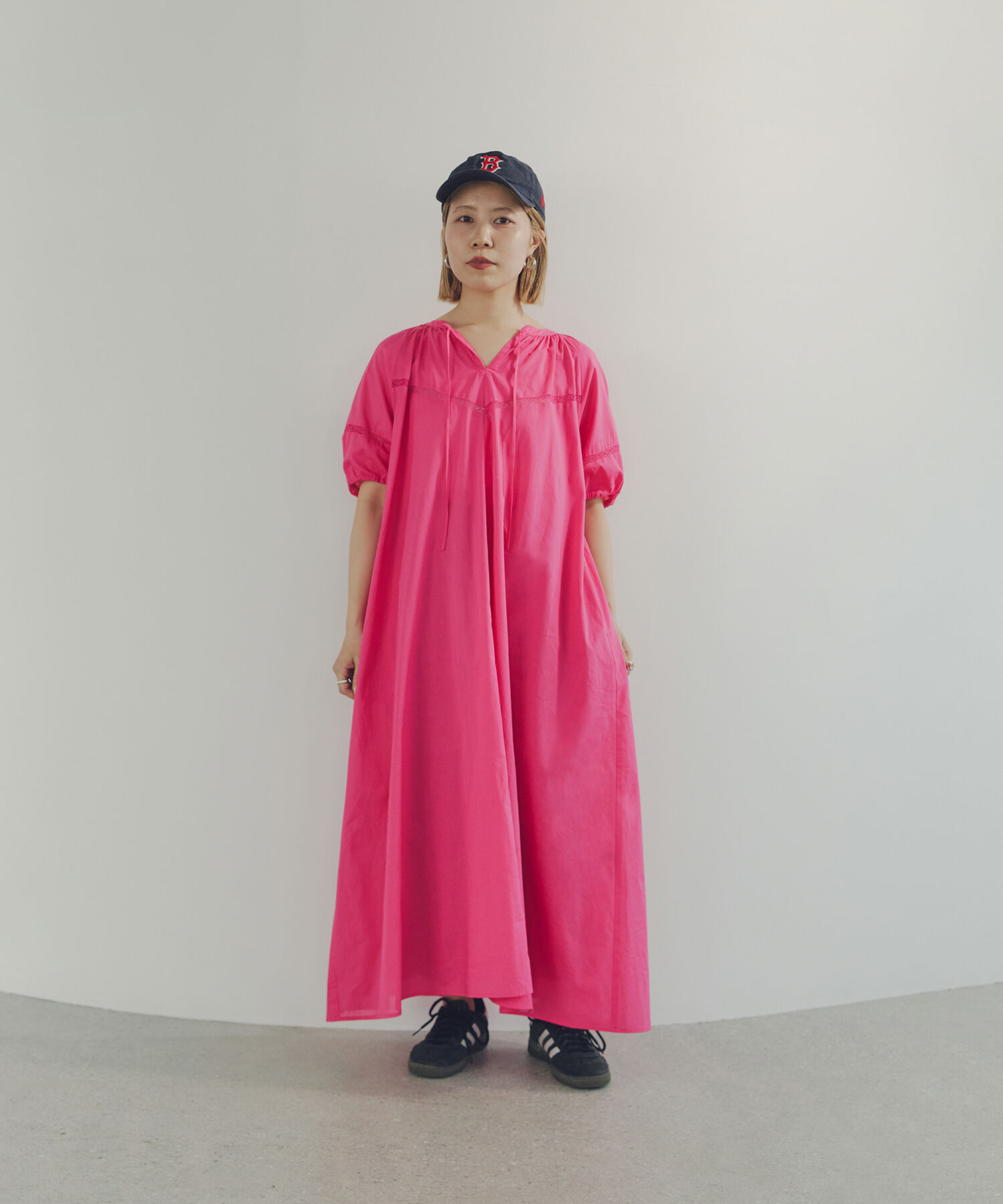  「レースコットンワンピース」|ワンピース|