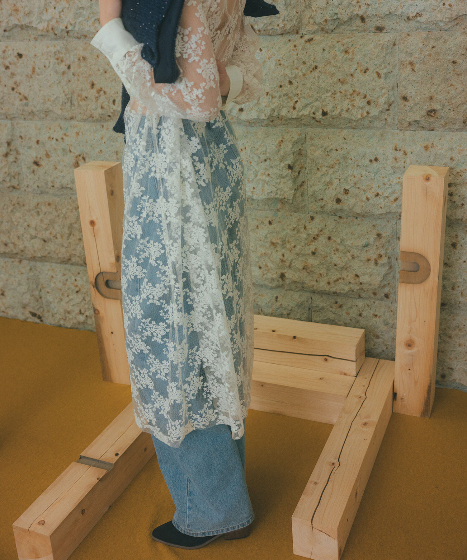  「レースクレリックシャツワンピース」|ワンピース|